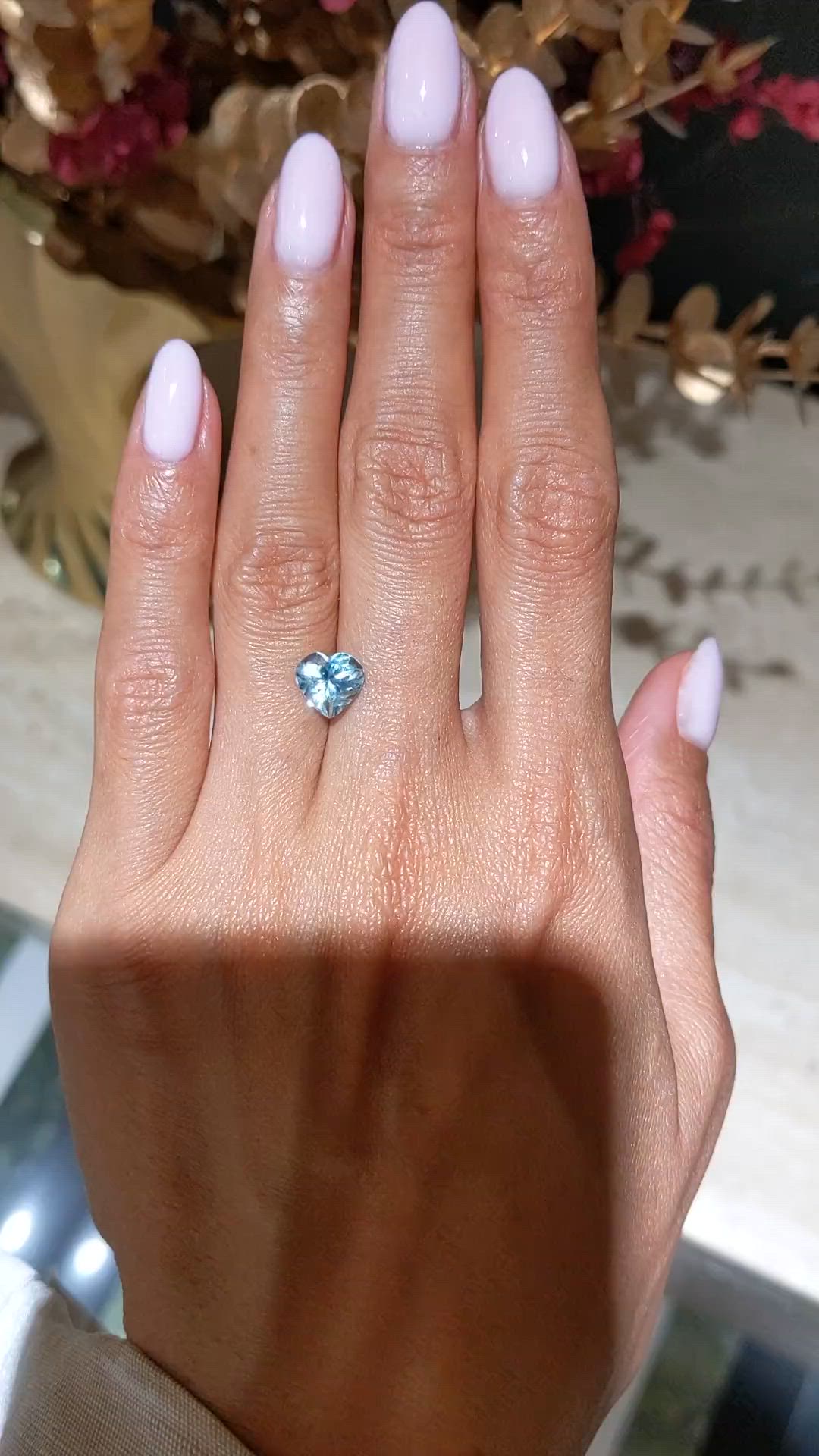 1.92 Ct. Blue Aquamarine from Mozambique Size Video