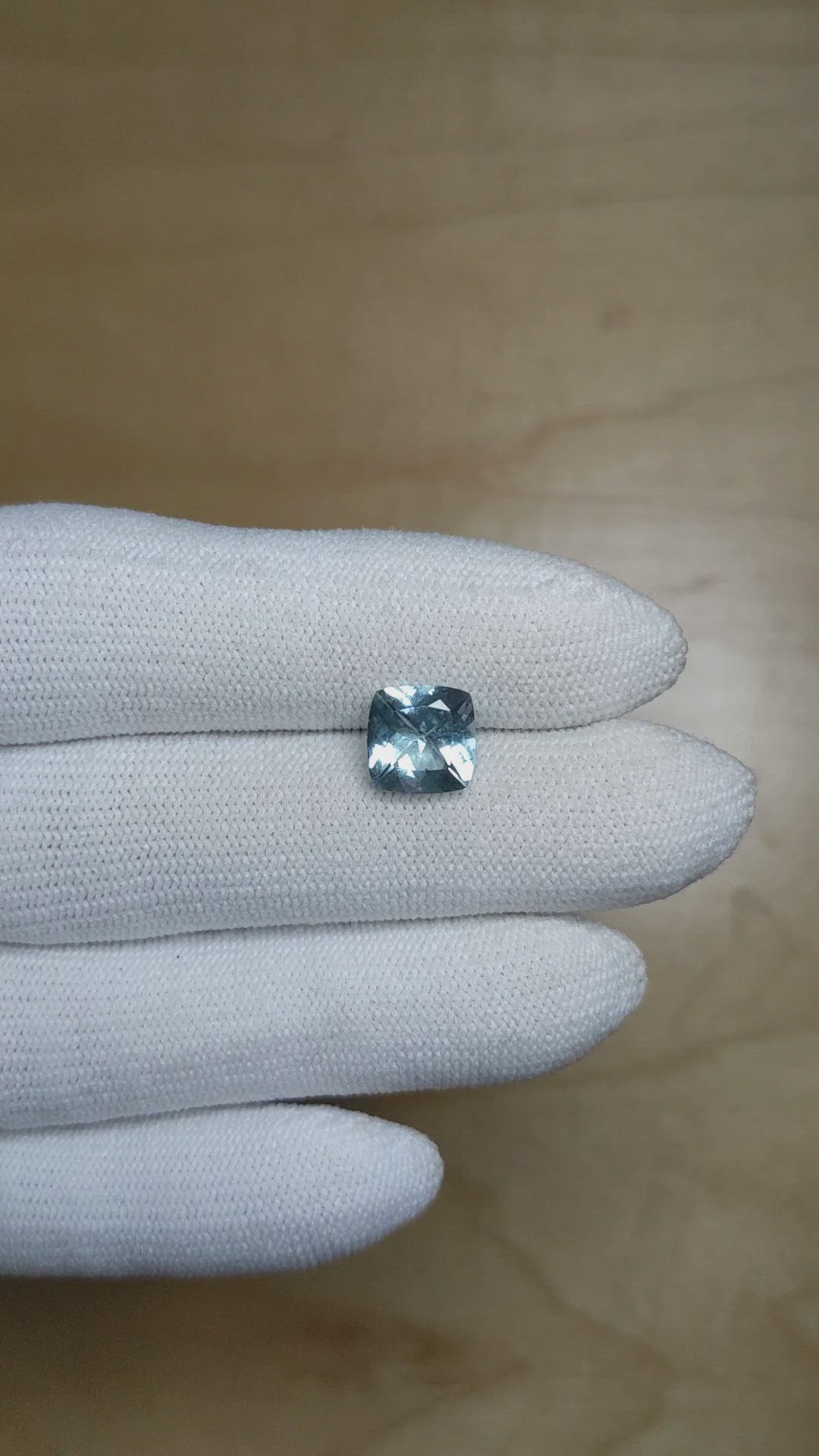 1.87 Ct. Blue Aquamarine from Mozambique Size Video