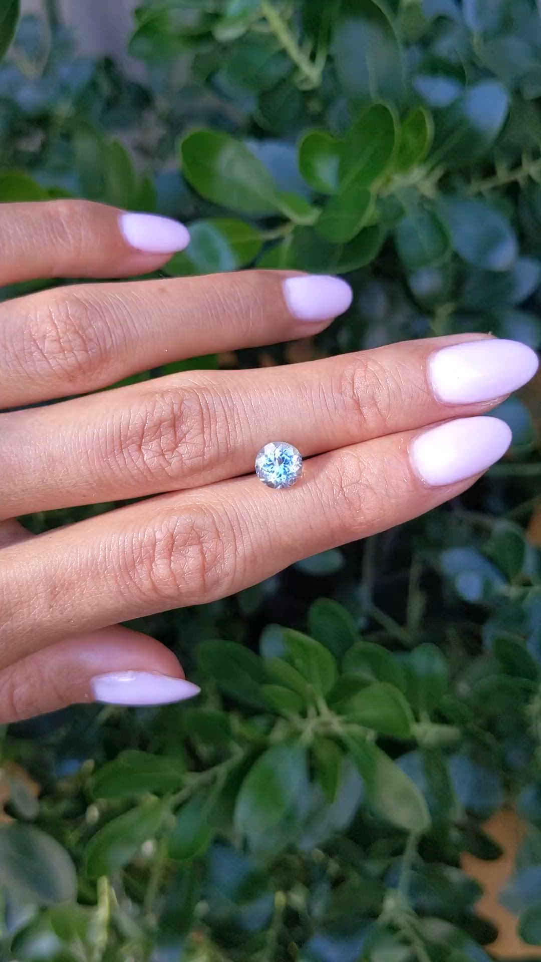 1.36 Ct. Blue Aquamarine from Mozambique Size Video