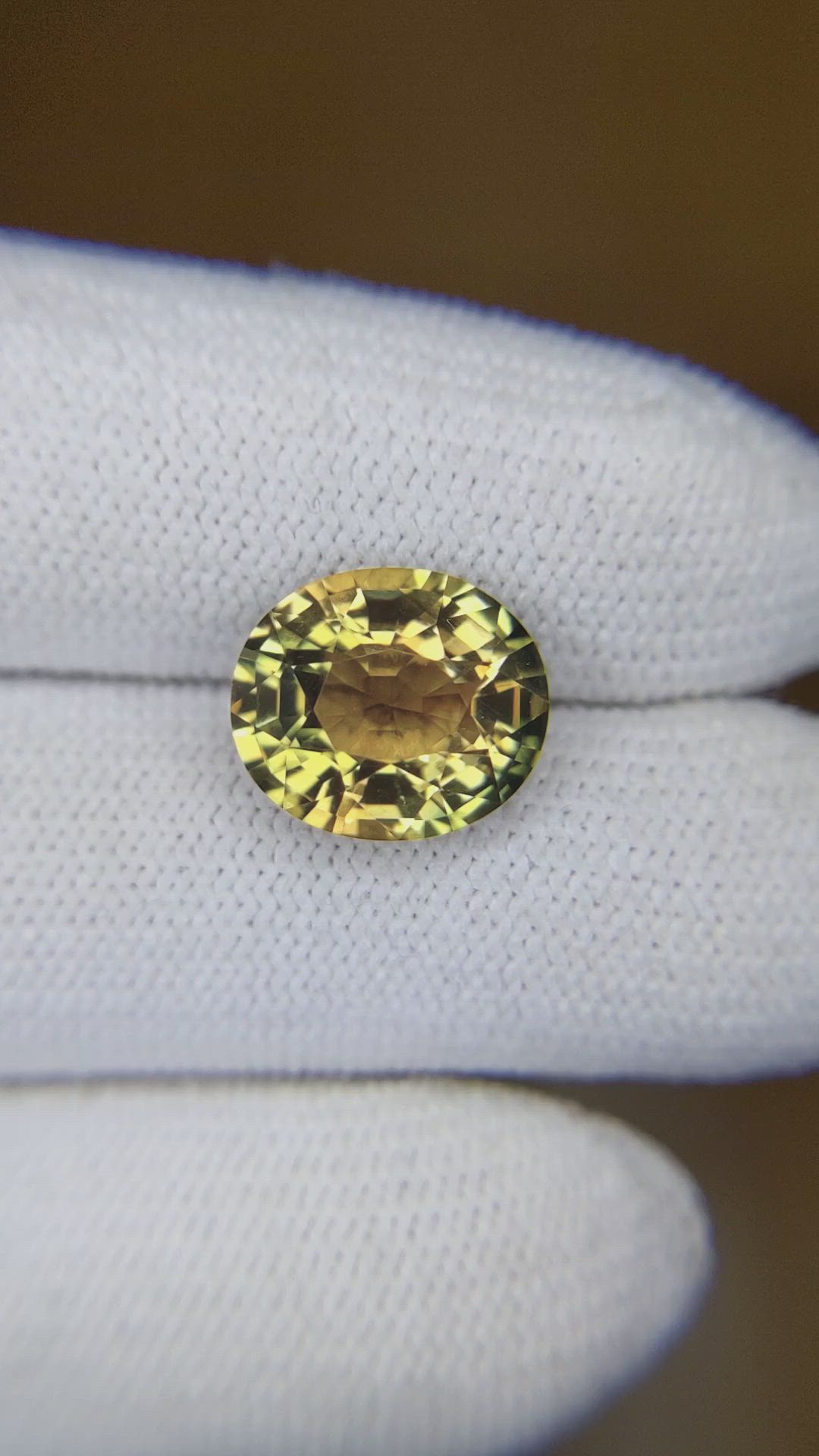 4.60 Ct. Greenish Yellow Tourmaline from Africa Size Video