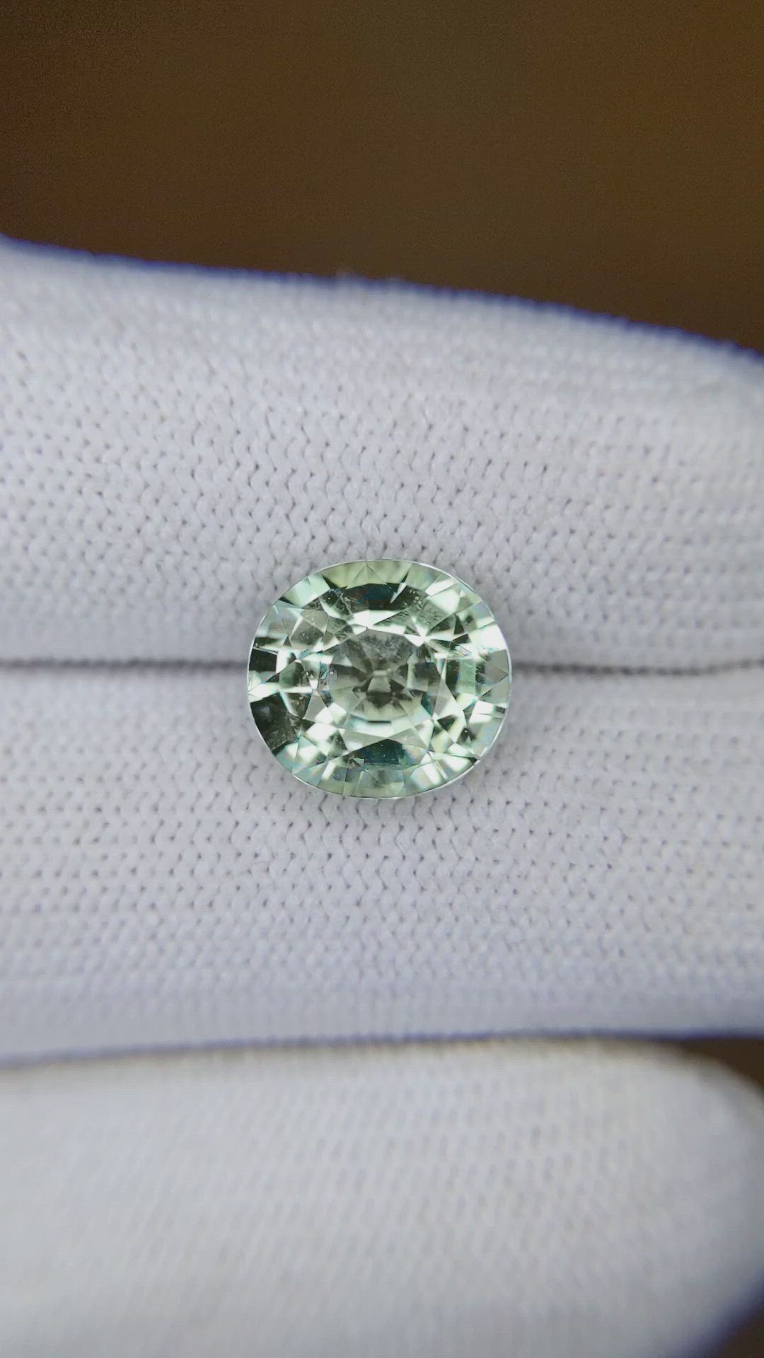 3.27 Ct. Bluish Green Tourmaline from Africa Size Video