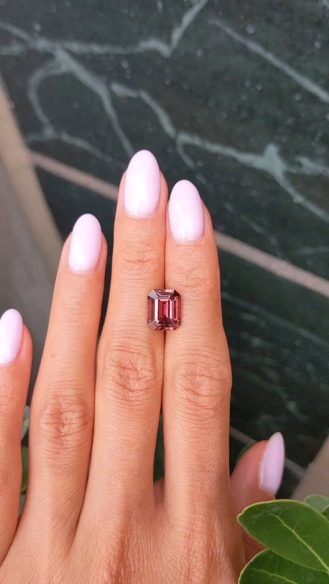 3.38 Ct. Brownish Pink Tourmaline from Africa Size Video