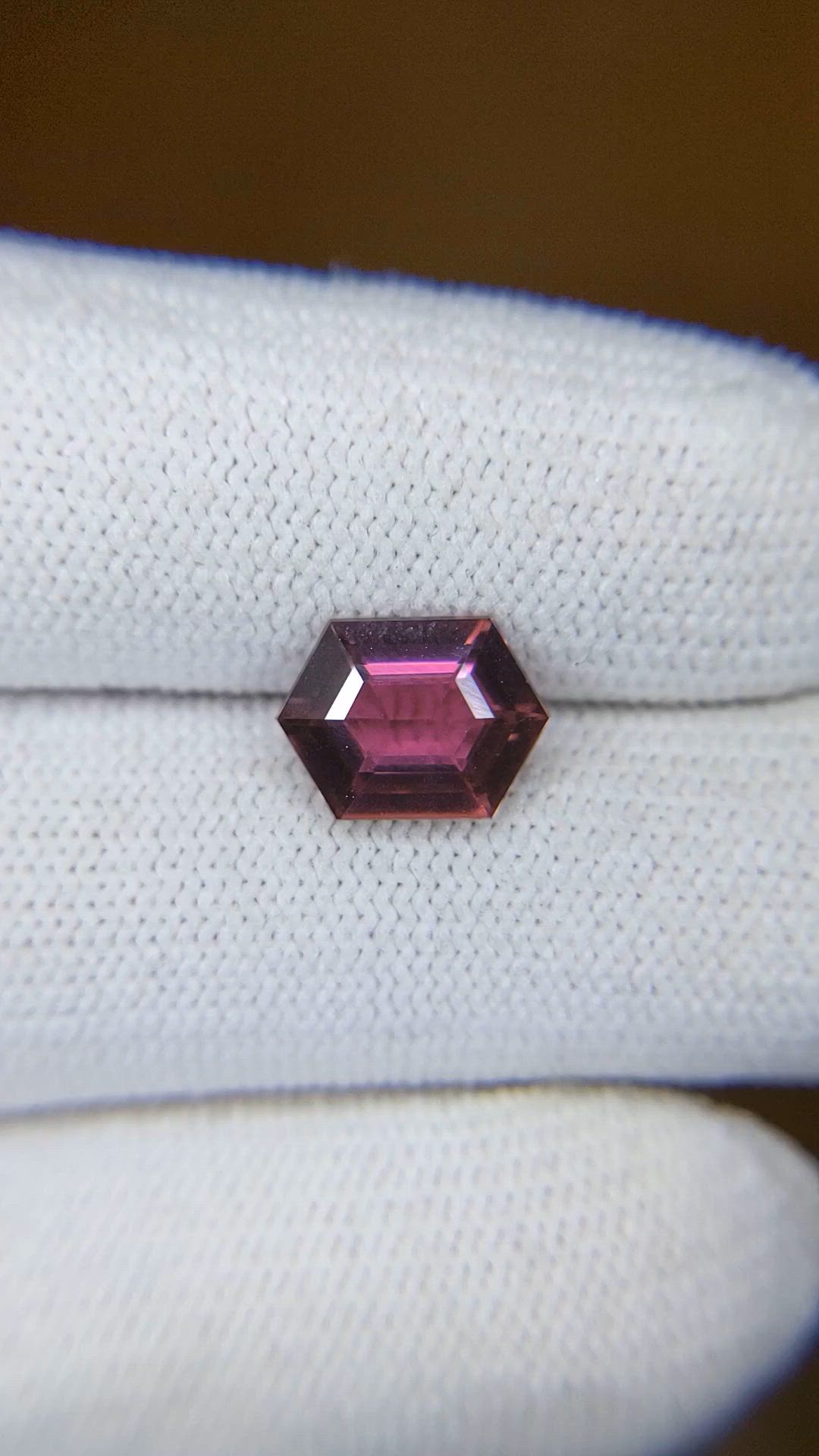 1.88 Ct. Pinkish Purple Tourmaline from Africa Size Video