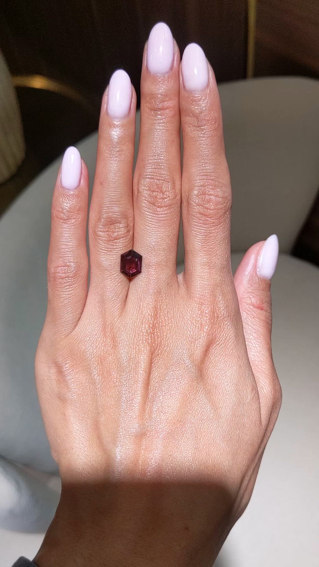 1.88 Ct. Pinkish Purple Tourmaline from Africa Size Video
