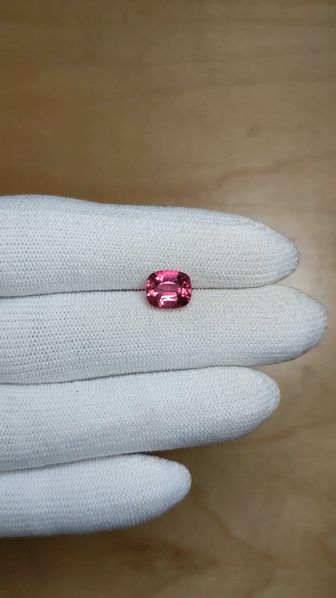1.73 Ct. Purplish Pink Tourmaline from Africa Size Video