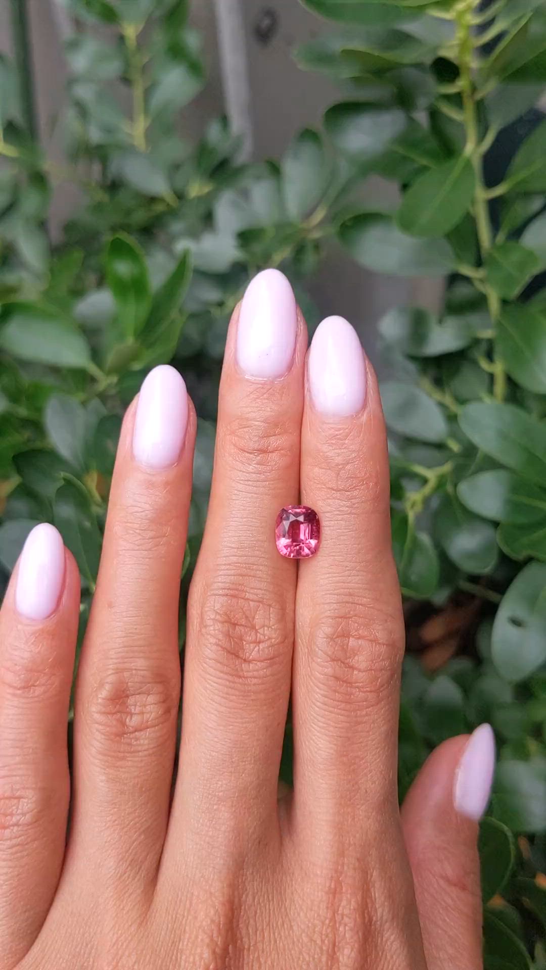 1.73 Ct. Purplish Pink Tourmaline from Africa Size Video