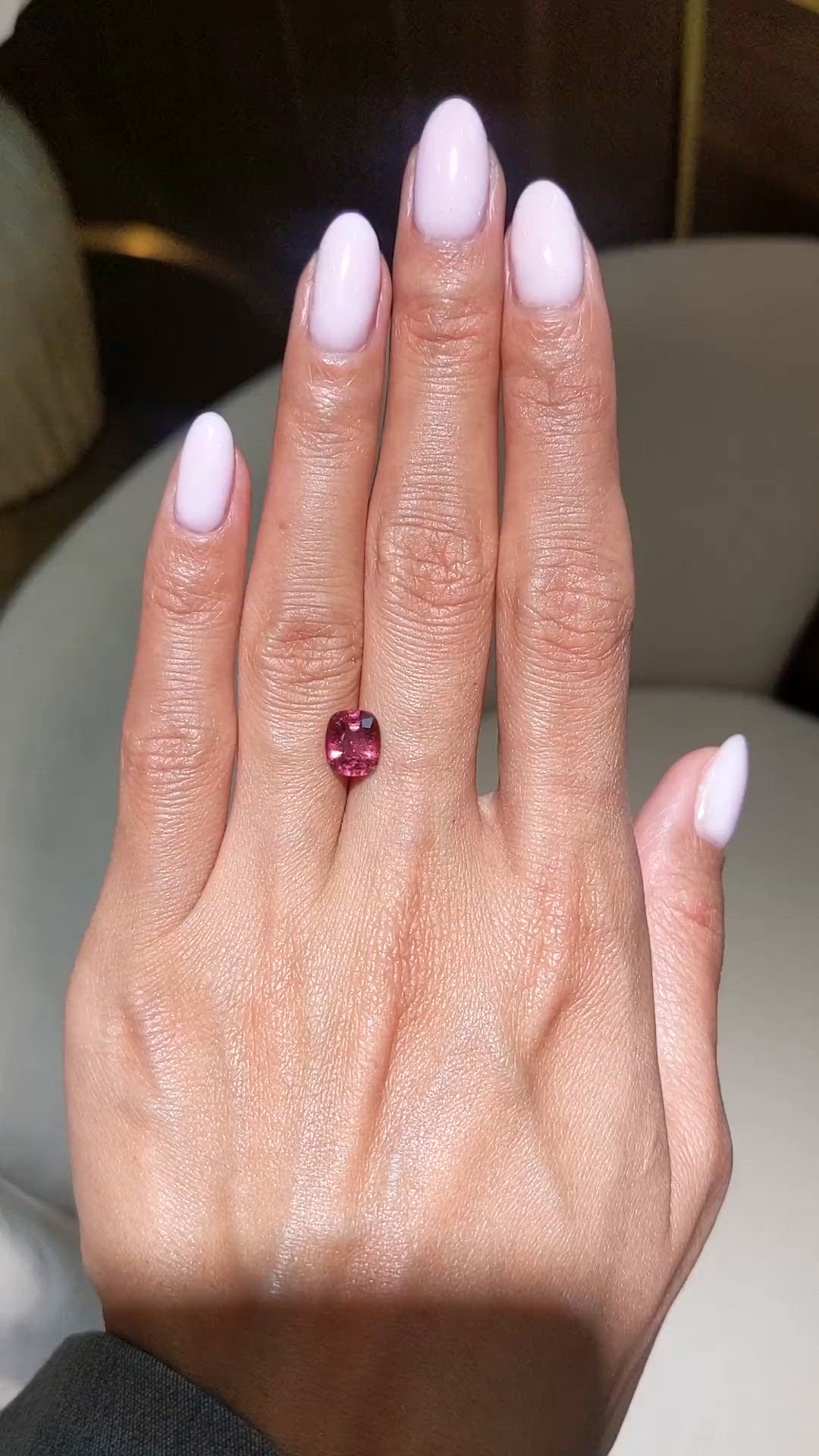 1.73 Ct. Purplish Pink Tourmaline from Africa Size Video