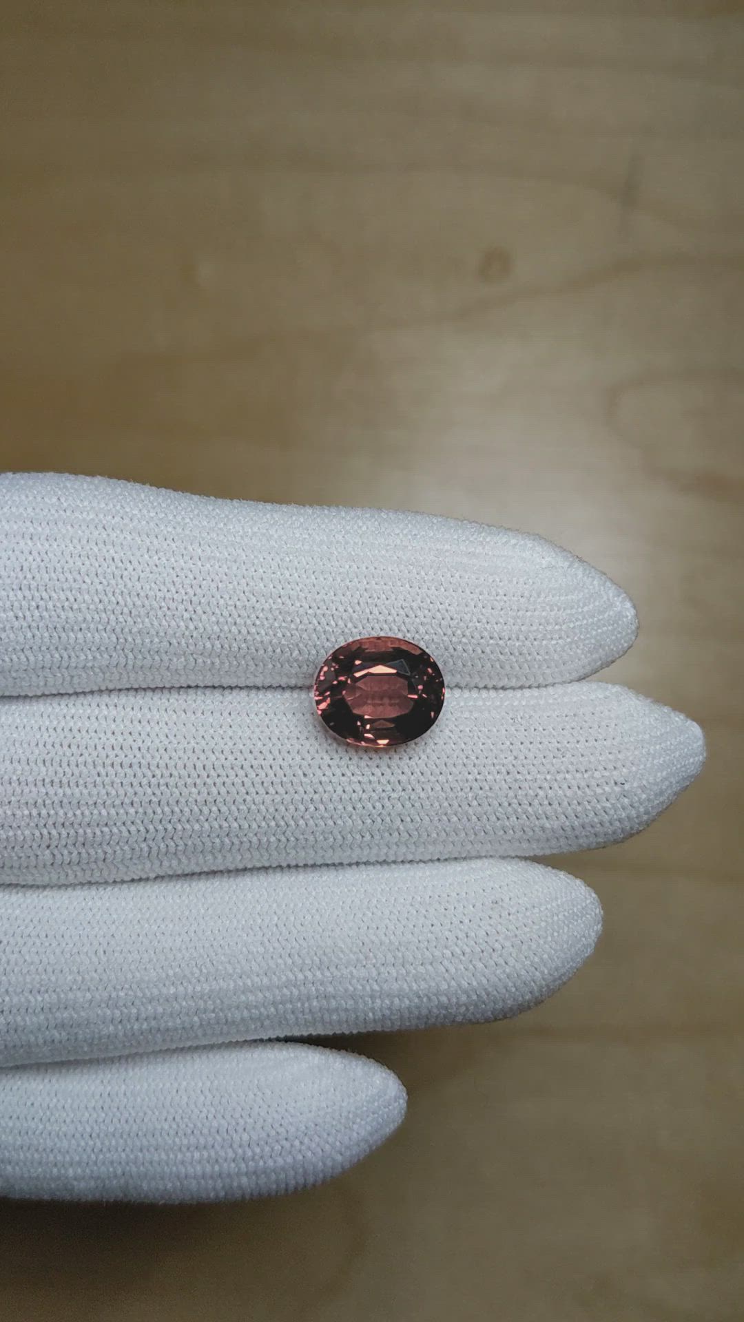 4.34 Ct. Reddish Brown Tourmaline from Africa Size Video
