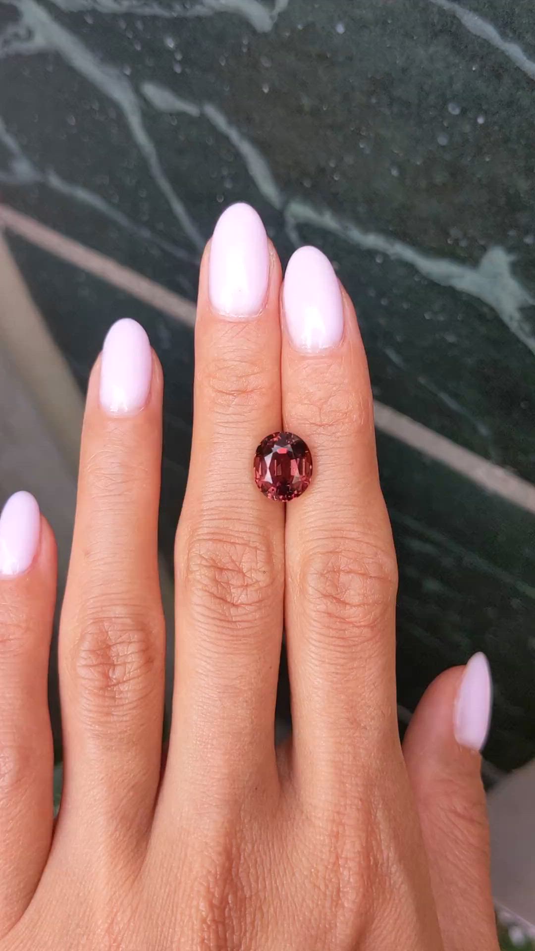 4.34 Ct. Reddish Brown Tourmaline from Africa Size Video