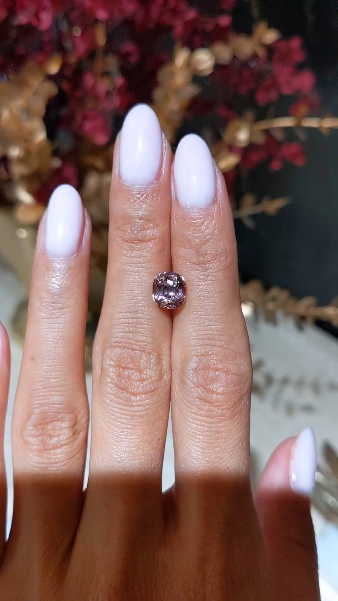 2.44 Ct. Brownish Pink Tourmaline from Africa Size Video