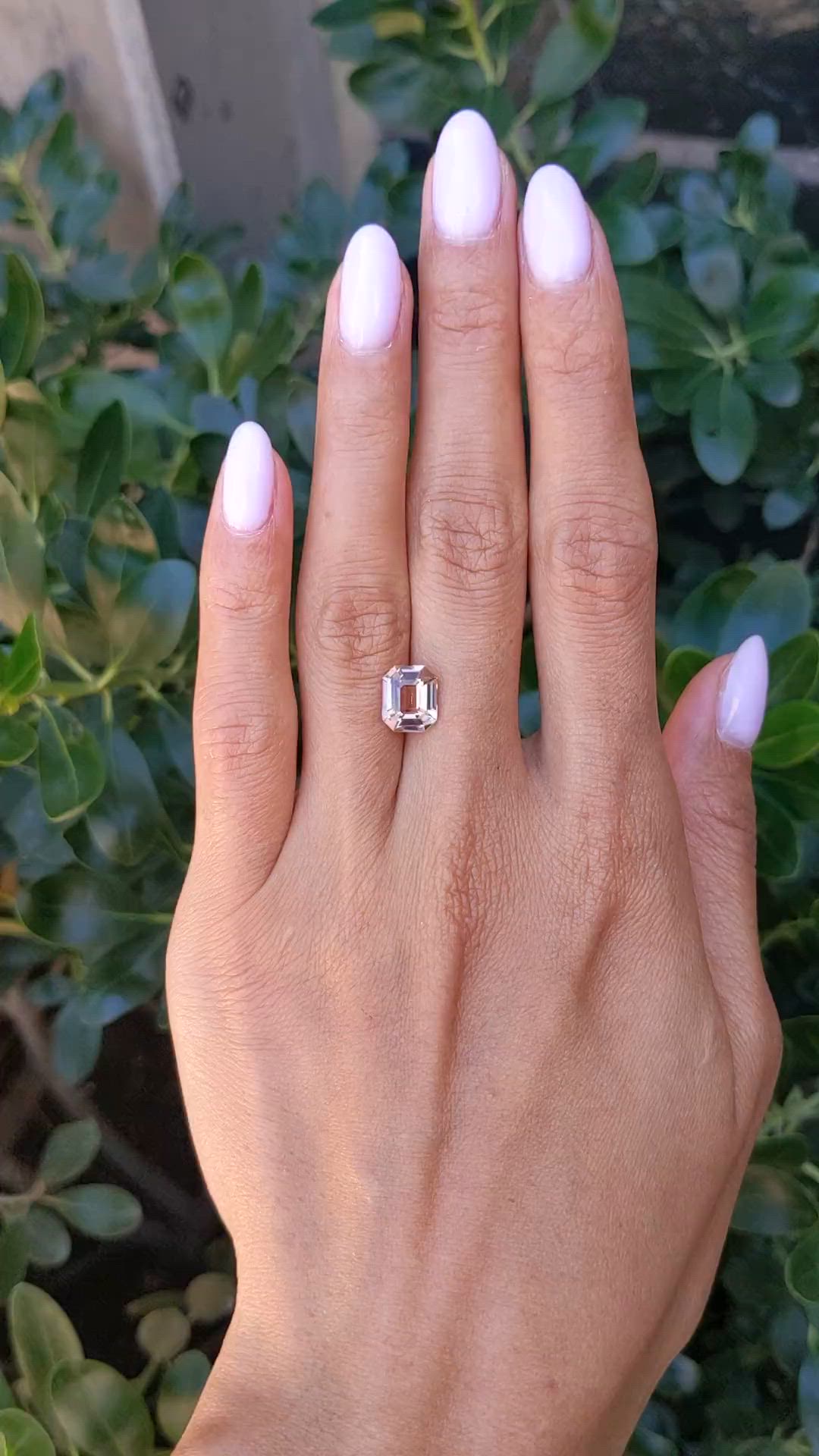 2.37 Ct. Peach Tourmaline from Africa Size Video
