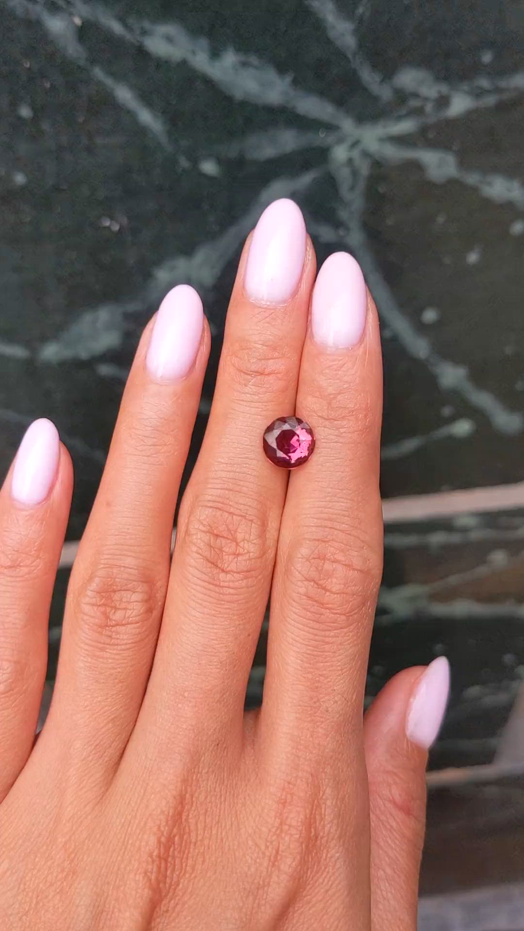 1.61 Ct. Pinkish Purple Tourmaline from Africa Size Video