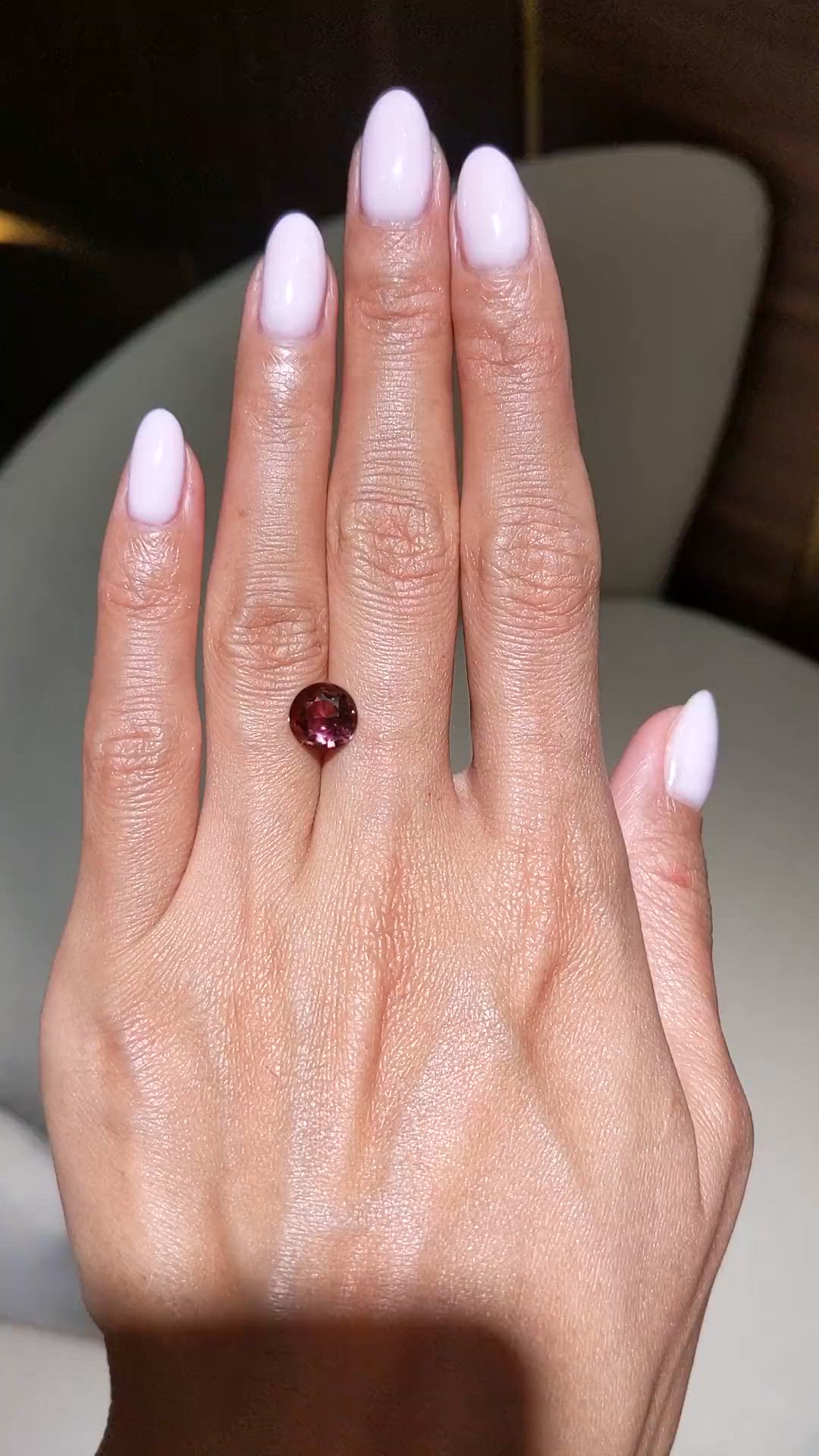 1.61 Ct. Pinkish Purple Tourmaline from Africa Size Video