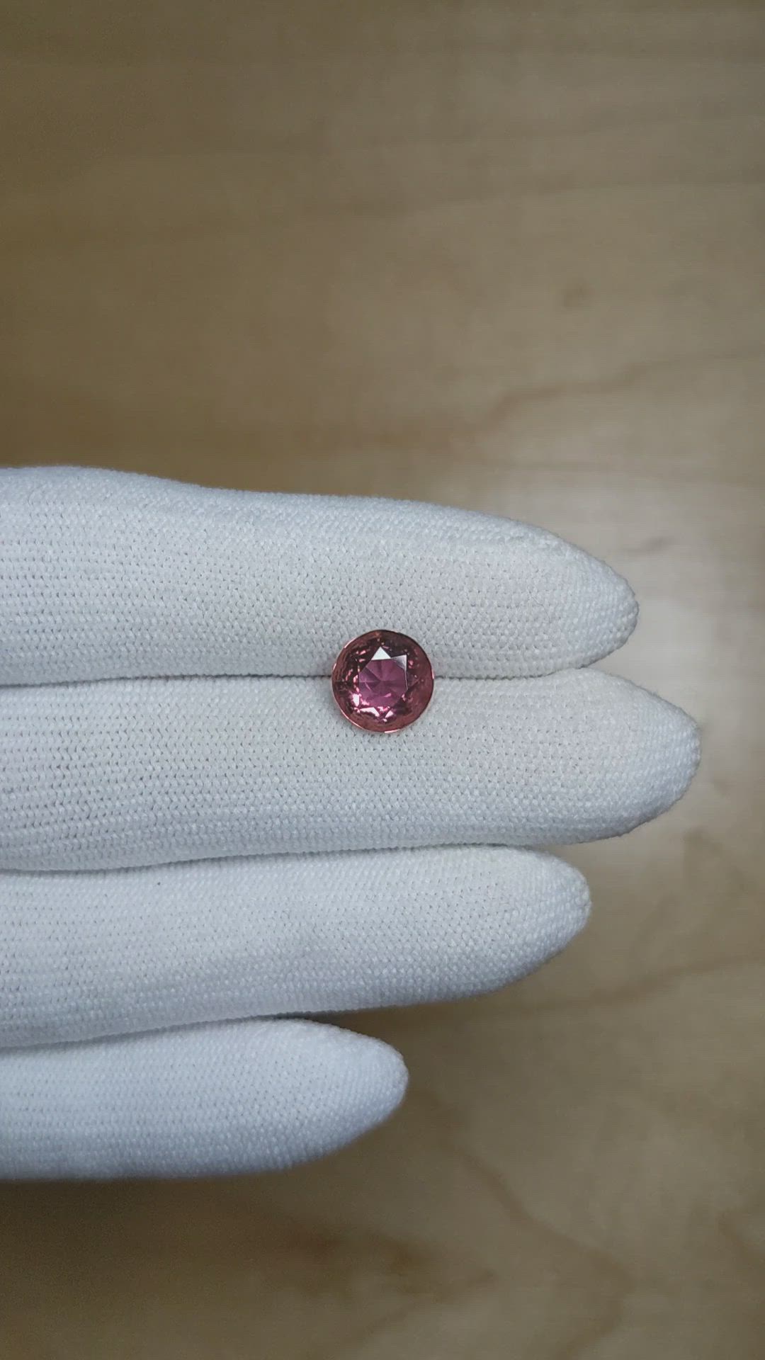 1.61 Ct. Pinkish Purple Tourmaline from Africa Size Video