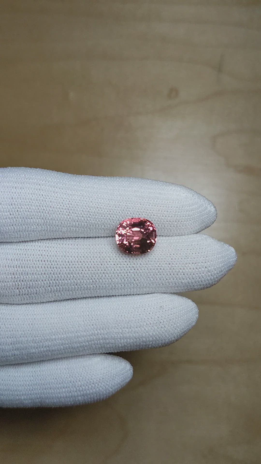 4.16 Ct. Pink Tourmaline from Africa Size Video