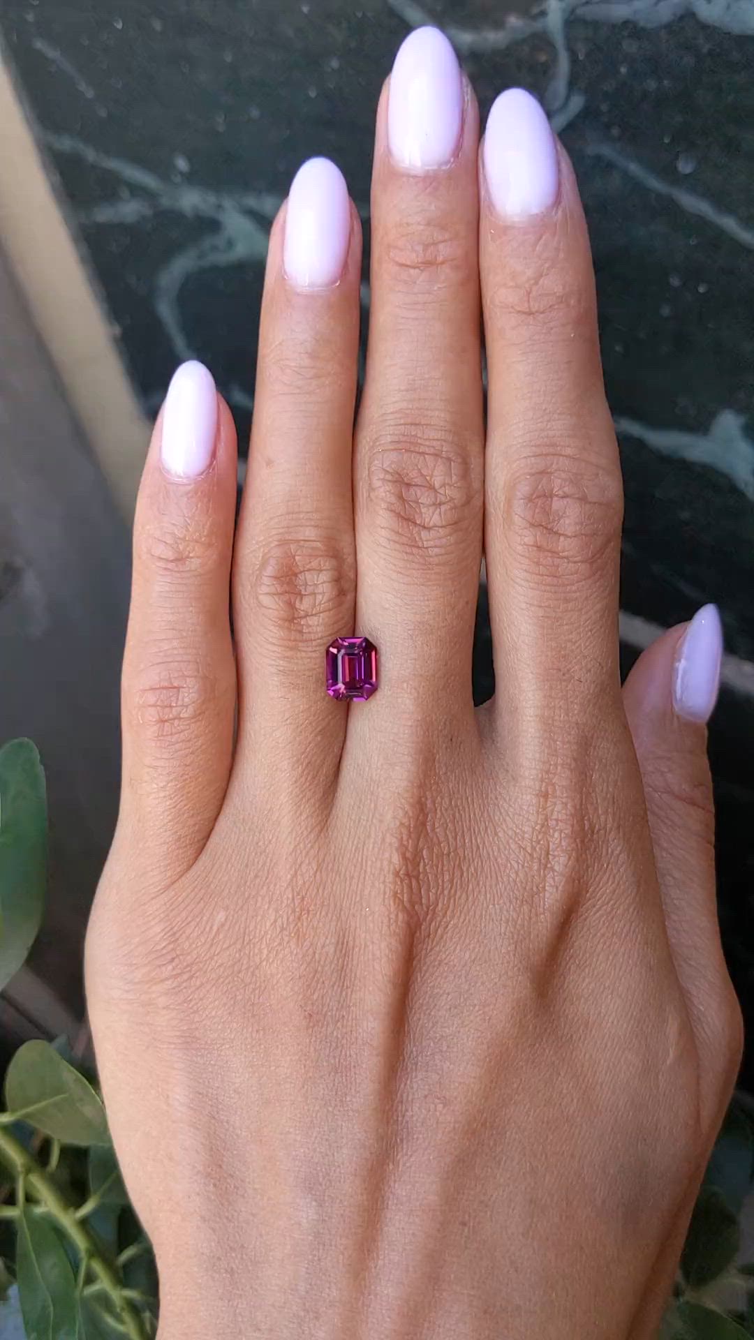 1.82 Ct. Purplish Pink Tourmaline from Africa Size Video