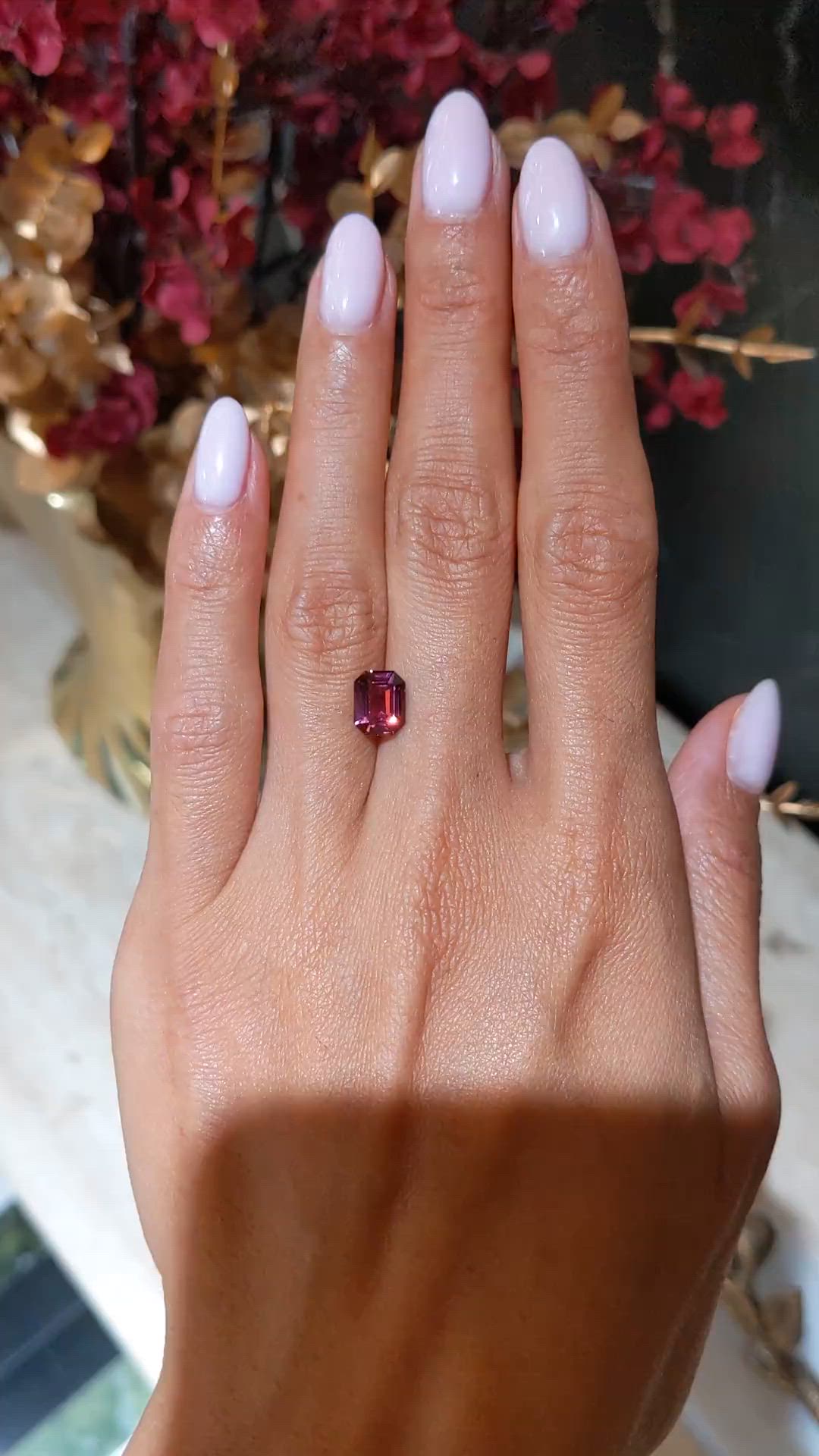 1.82 Ct. Purplish Pink Tourmaline from Africa Size Video