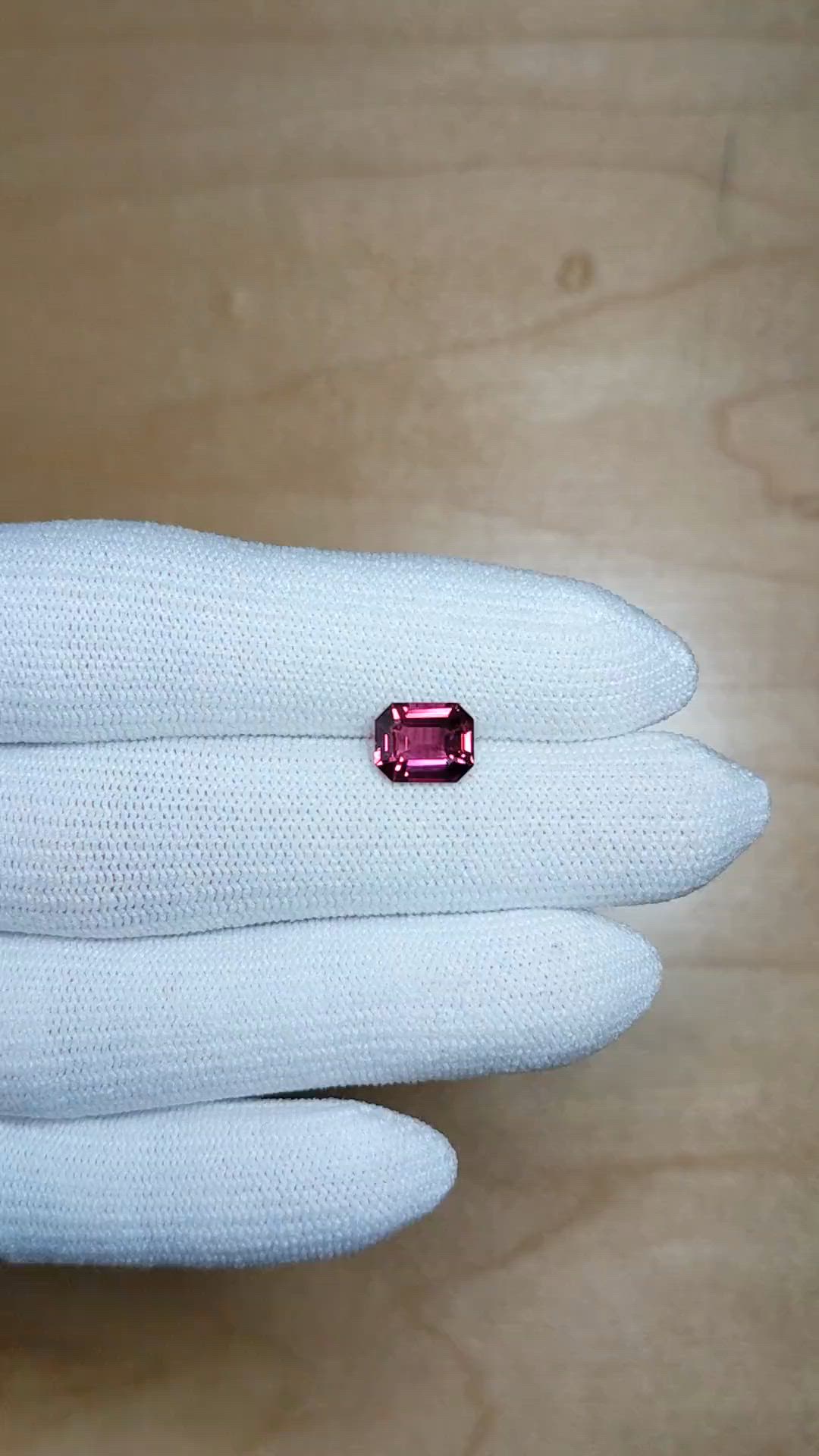 1.82 Ct. Purplish Pink Tourmaline from Africa Size Video