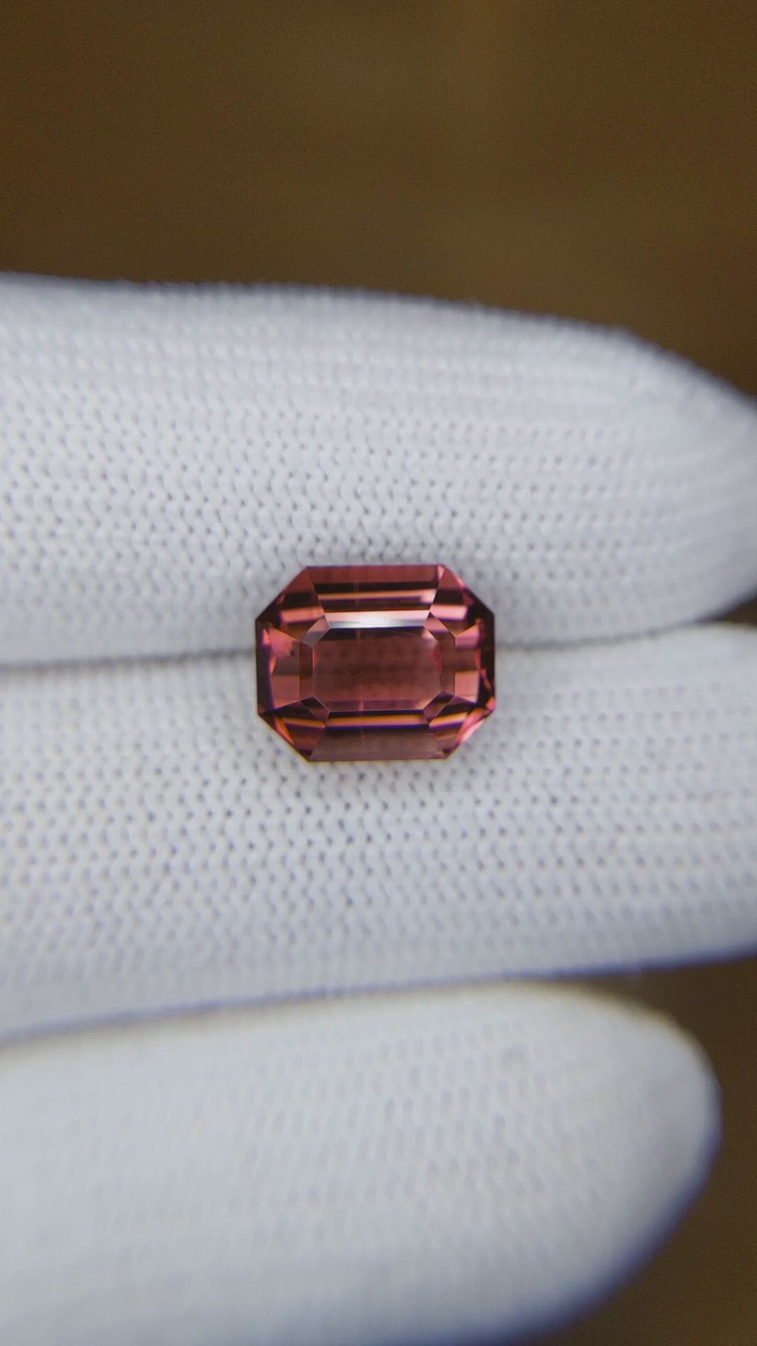 4.18 Ct. Pinkish Brown Tourmaline from Africa Size Video