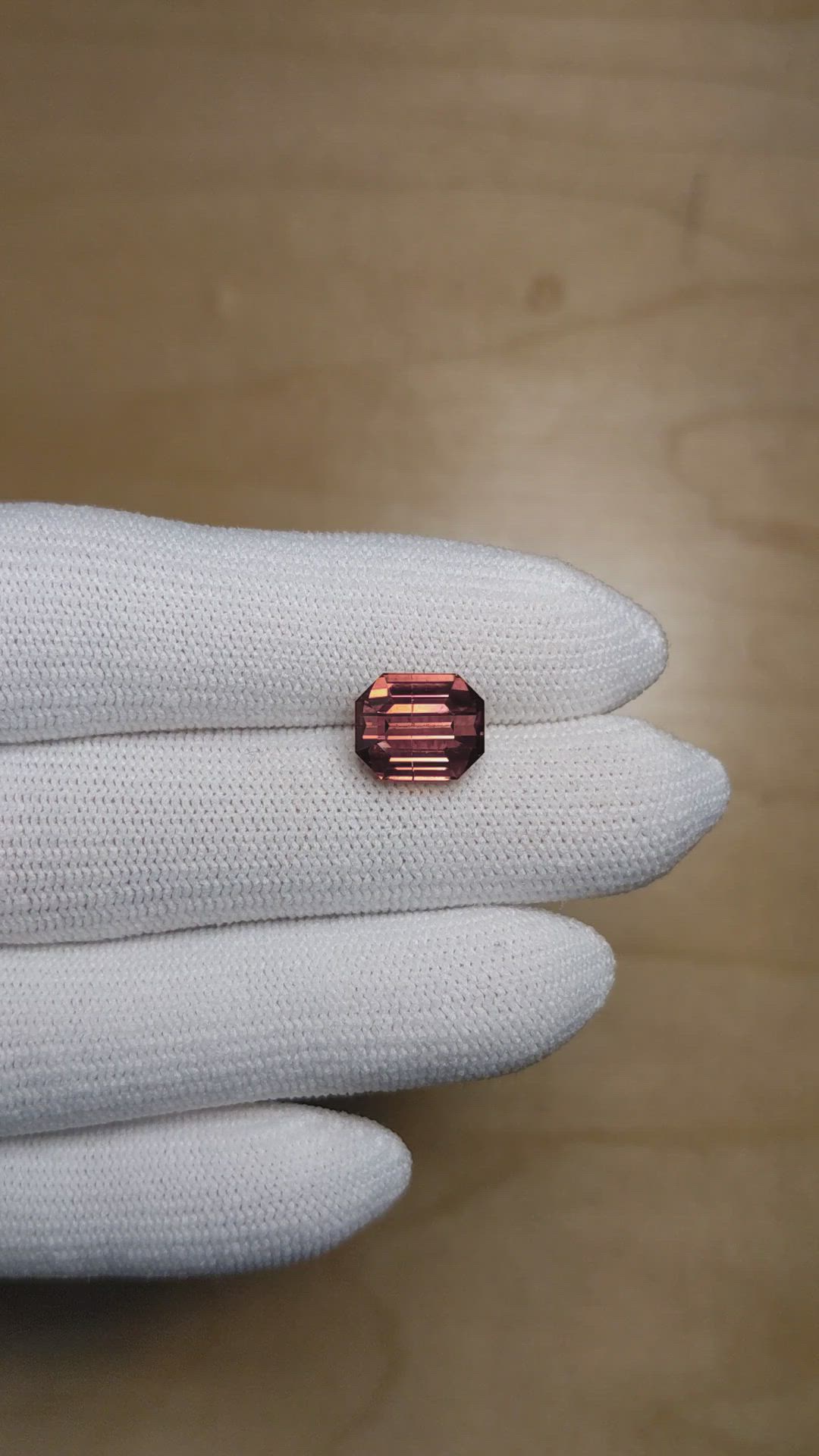 4.18 Ct. Pinkish Brown Tourmaline from Africa Size Video