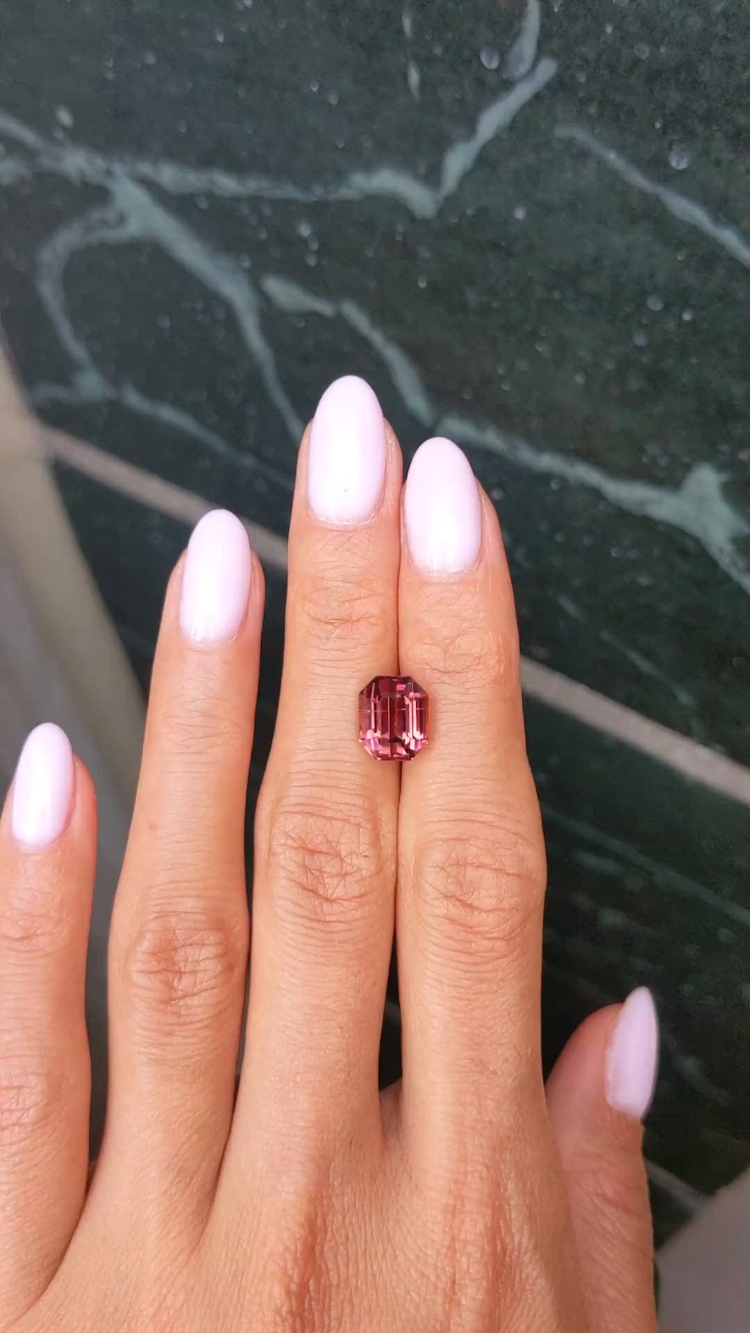 4.18 Ct. Pinkish Brown Tourmaline from Africa Size Video