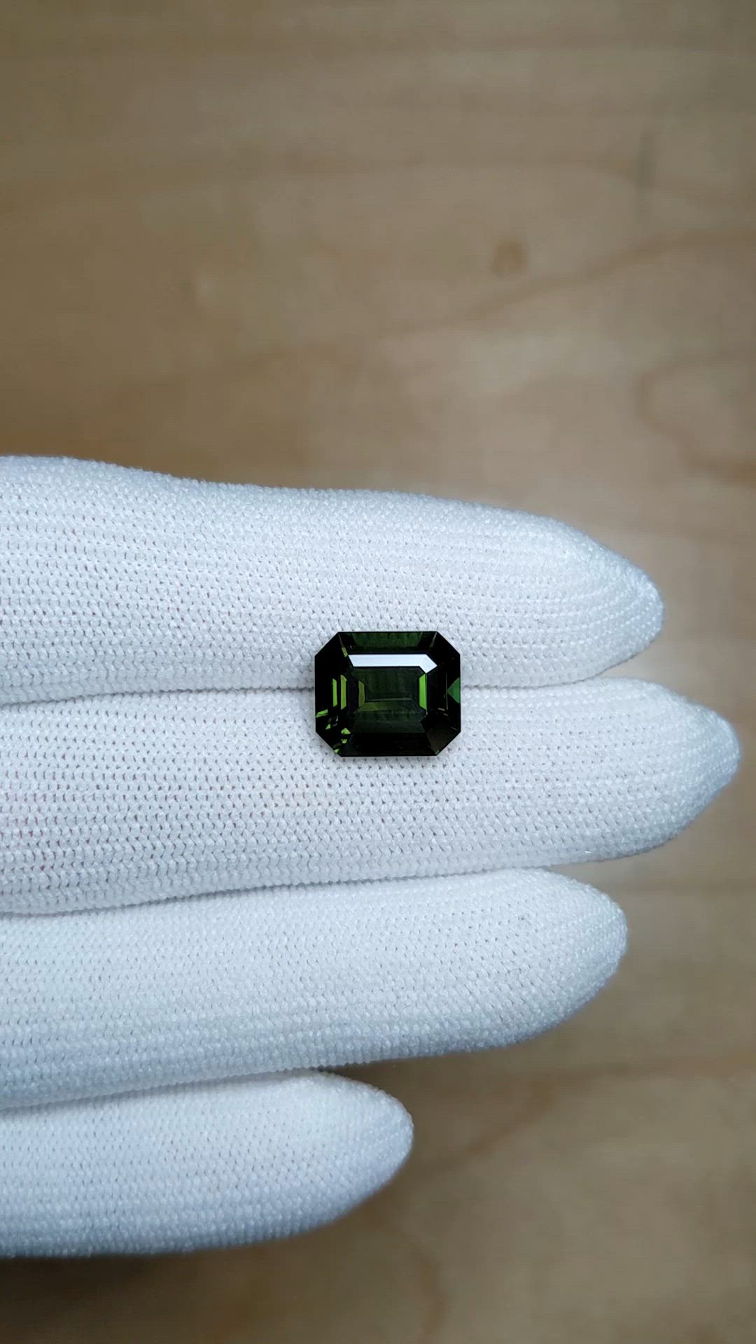 4.29 Ct. Green Tourmaline from Africa Size Video