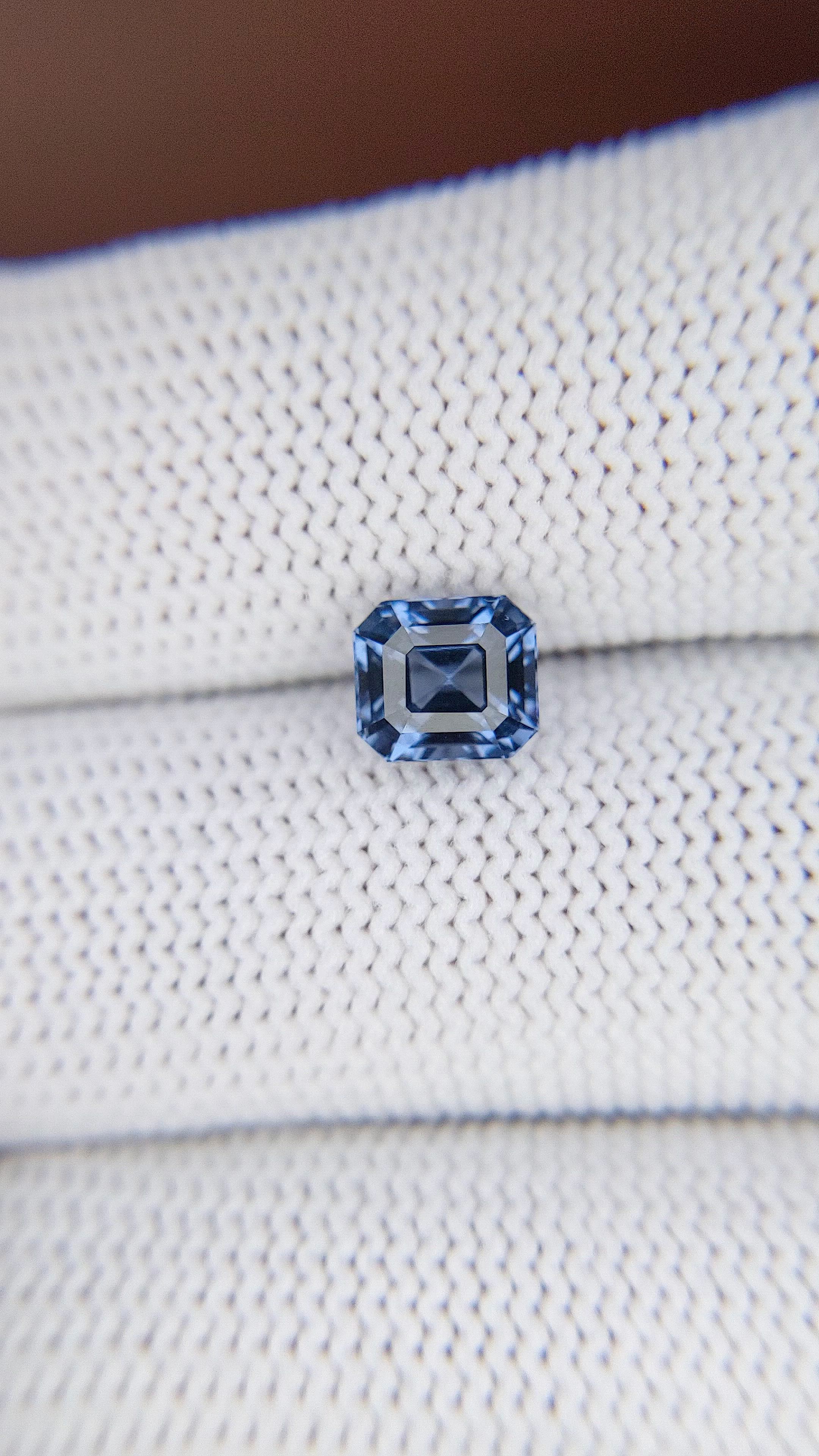 1.71 Ct. Purplish Blue Spinel from Ceylon (Sri Lanka) Size Video