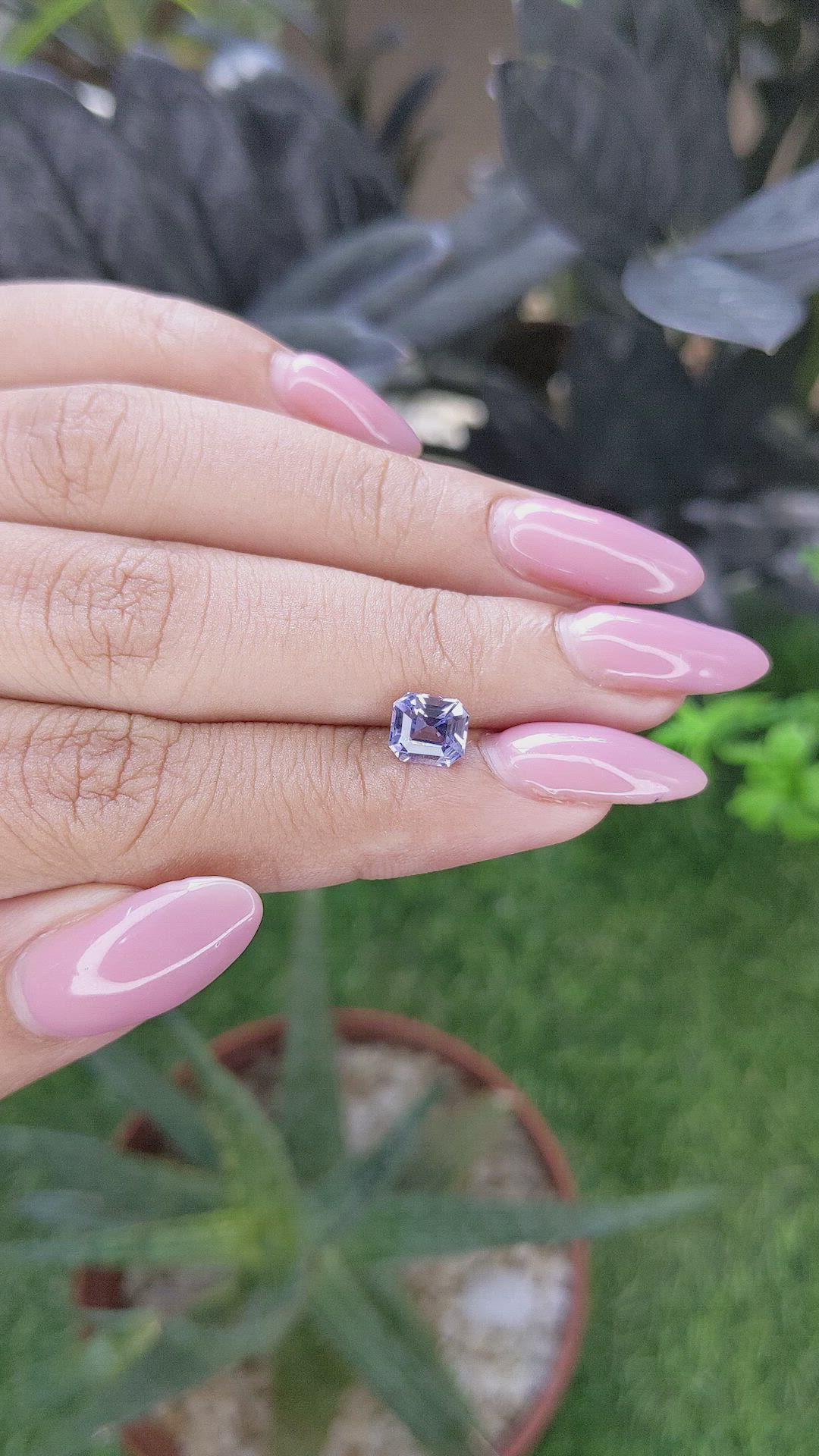 1.25 Ct. Purple Spinel from Ceylon (Sri Lanka) Size Video