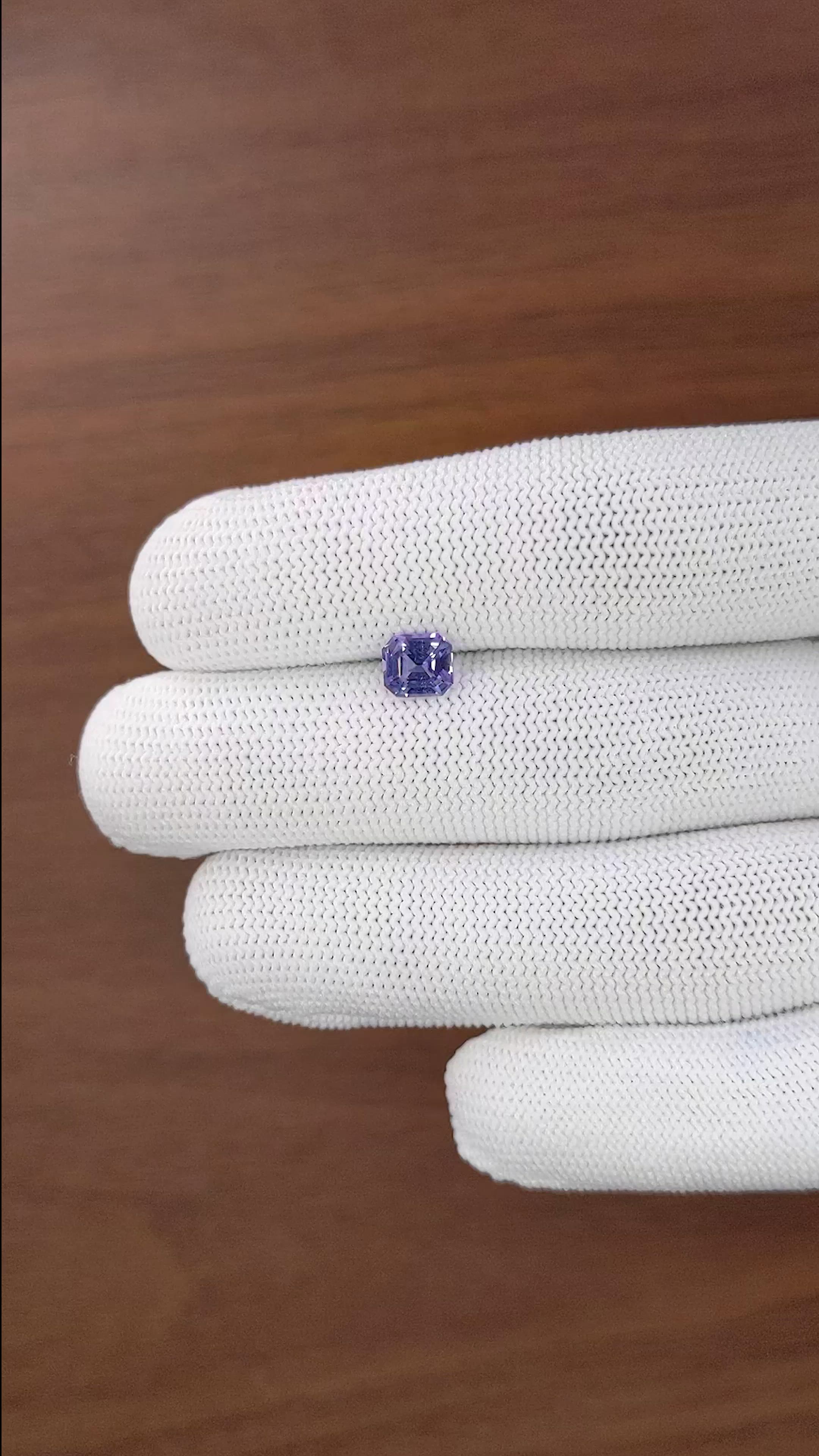 1.25 Ct. Purple Spinel from Ceylon (Sri Lanka) Size Video
