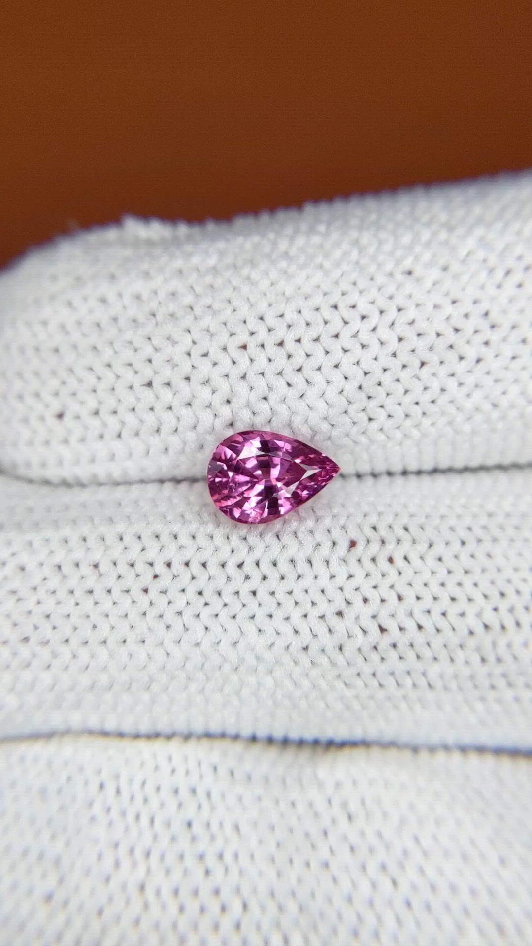 1.10 Ct. Pink Spinel from Ceylon (Sri Lanka) Size Video
