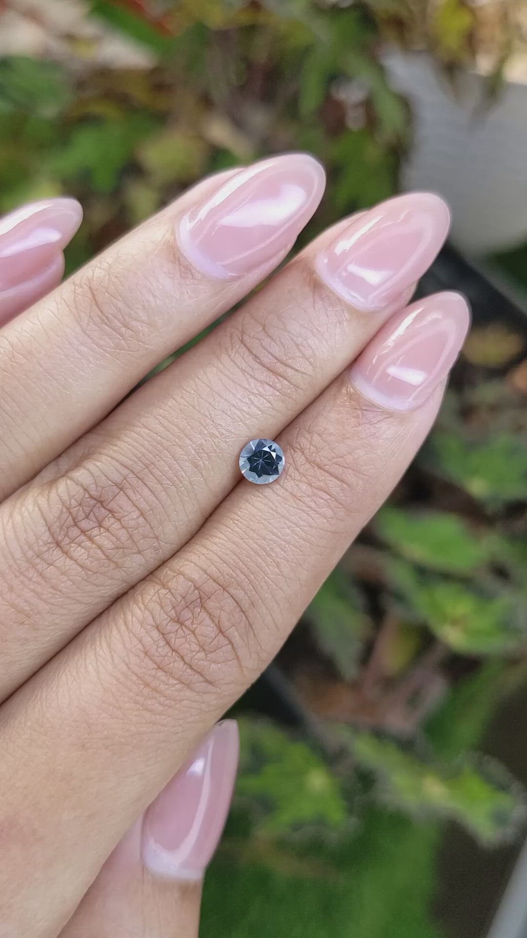 0.49 Ct. Purplish Blue Spinel from Ceylon (Sri Lanka) Size Video