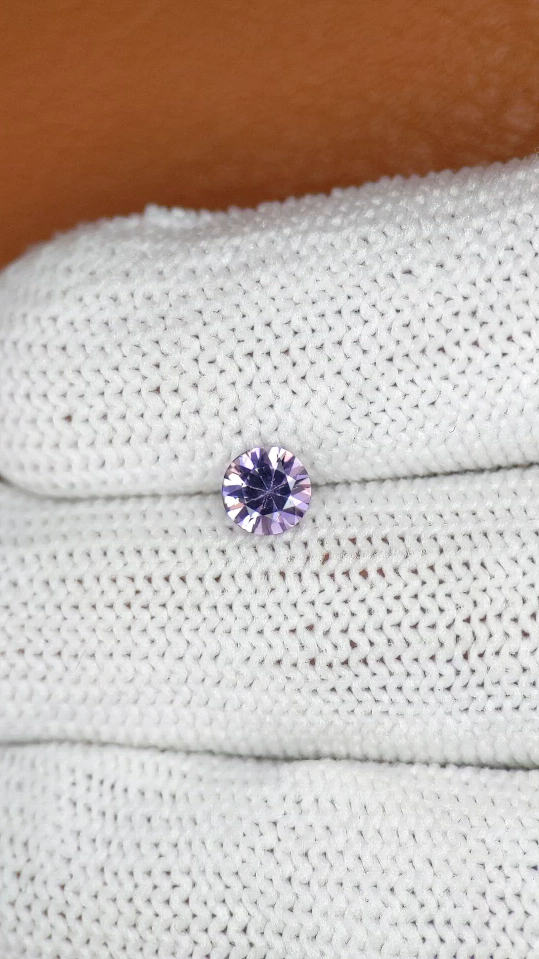 0.53 Ct. Purple Spinel from Ceylon (Sri Lanka) Size Video