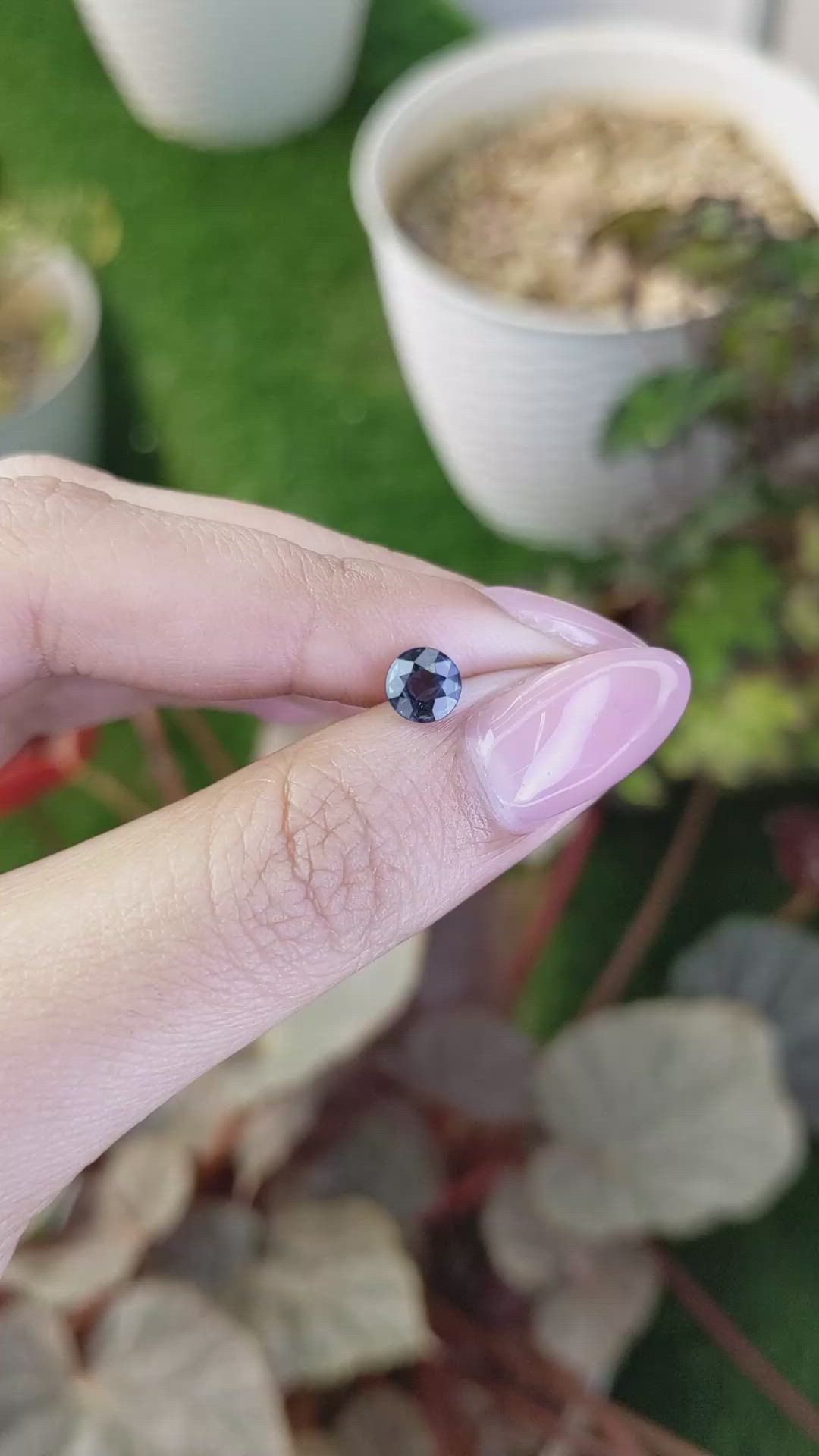 0.84 Ct. Blue Spinel from Ceylon (Sri Lanka) Size Video