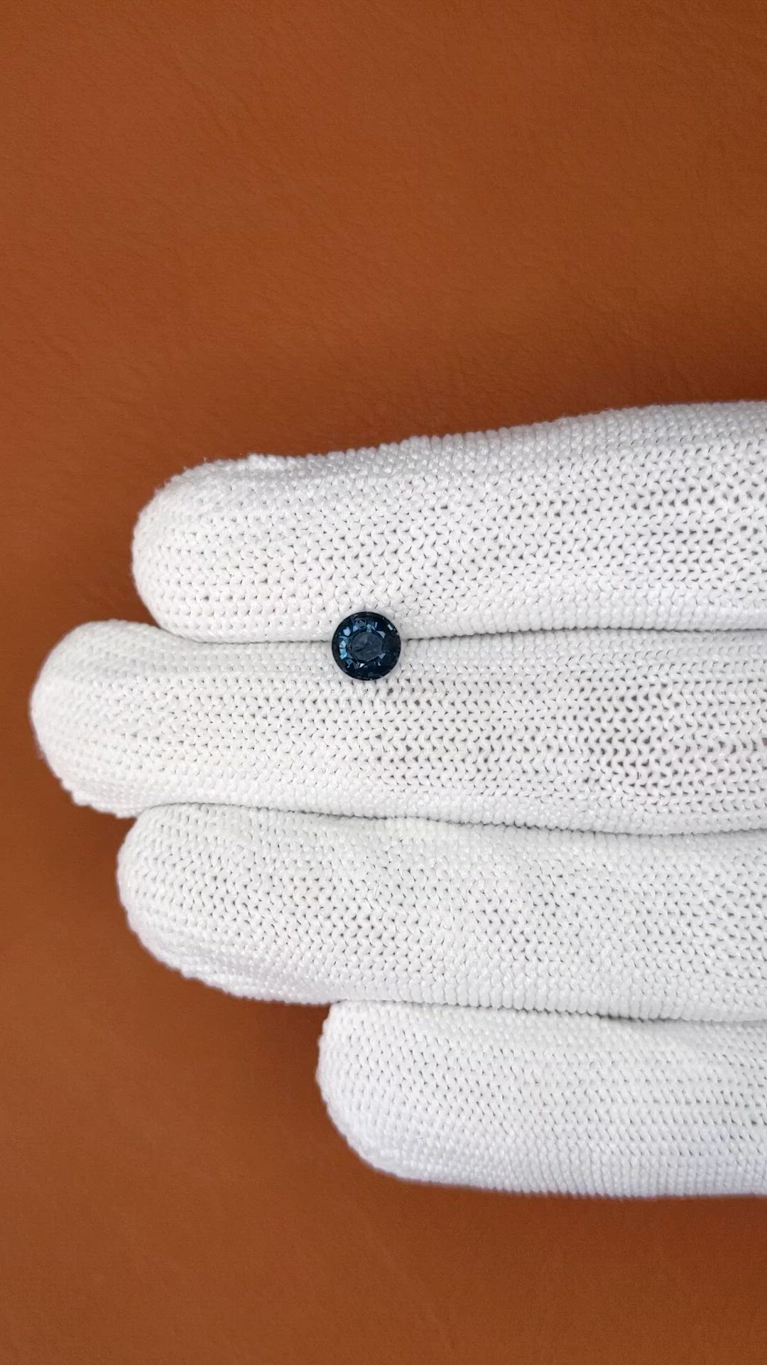 0.84 Ct. Blue Spinel from Ceylon (Sri Lanka) Size Video