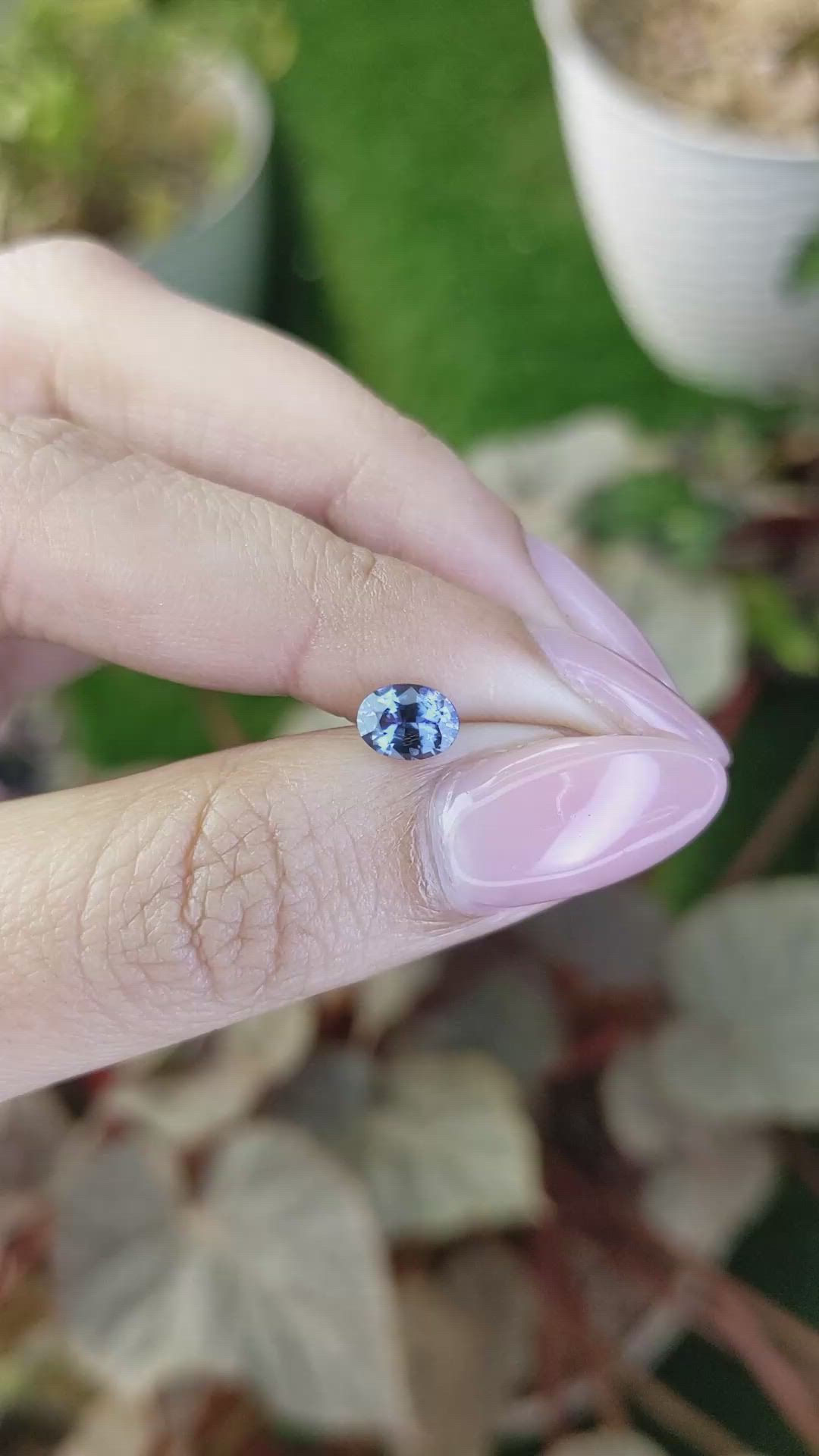 0.73 Ct. Blue Spinel from Ceylon (Sri Lanka) Size Video