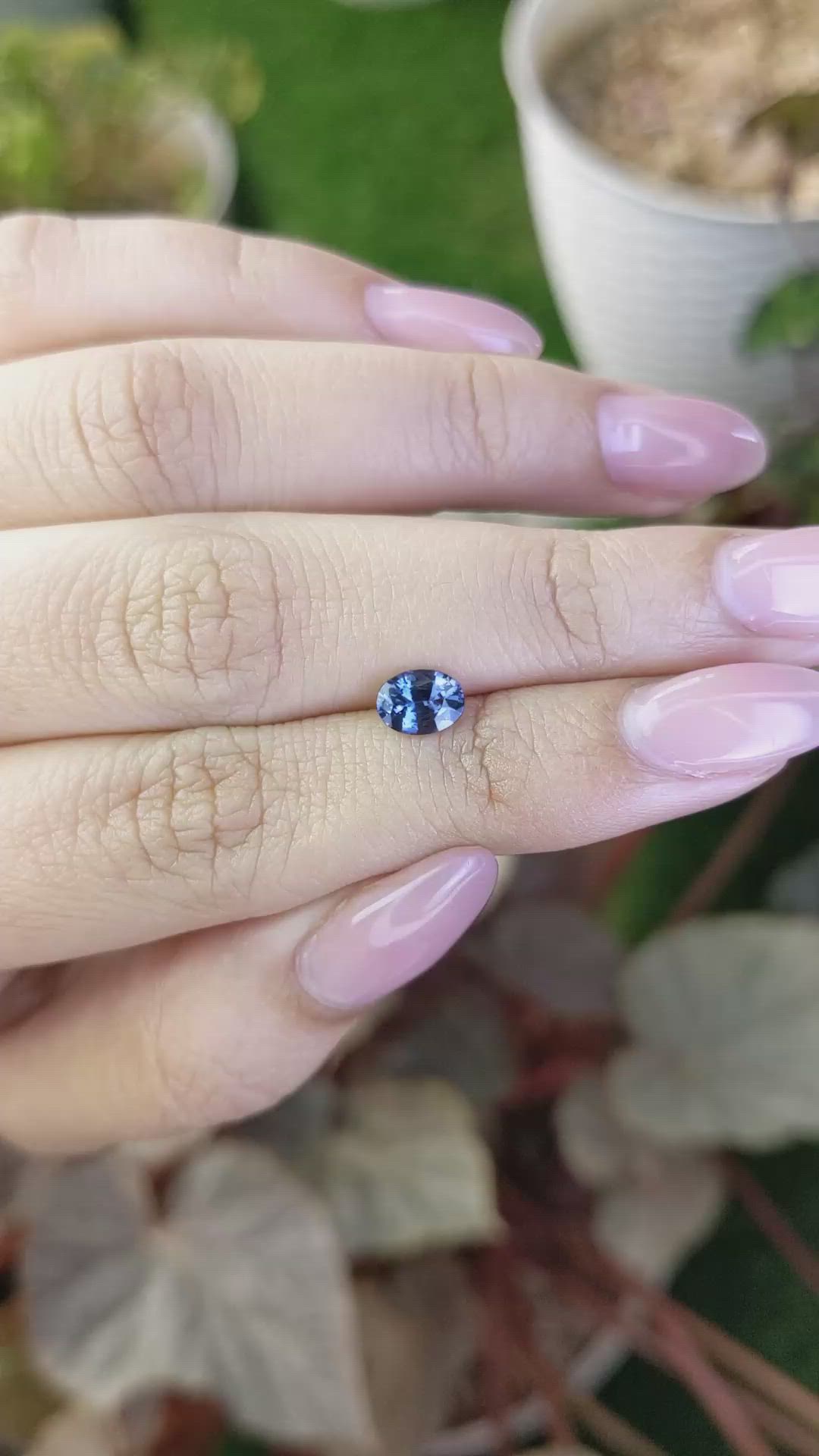 0.73 Ct. Blue Spinel from Ceylon (Sri Lanka) Size Video