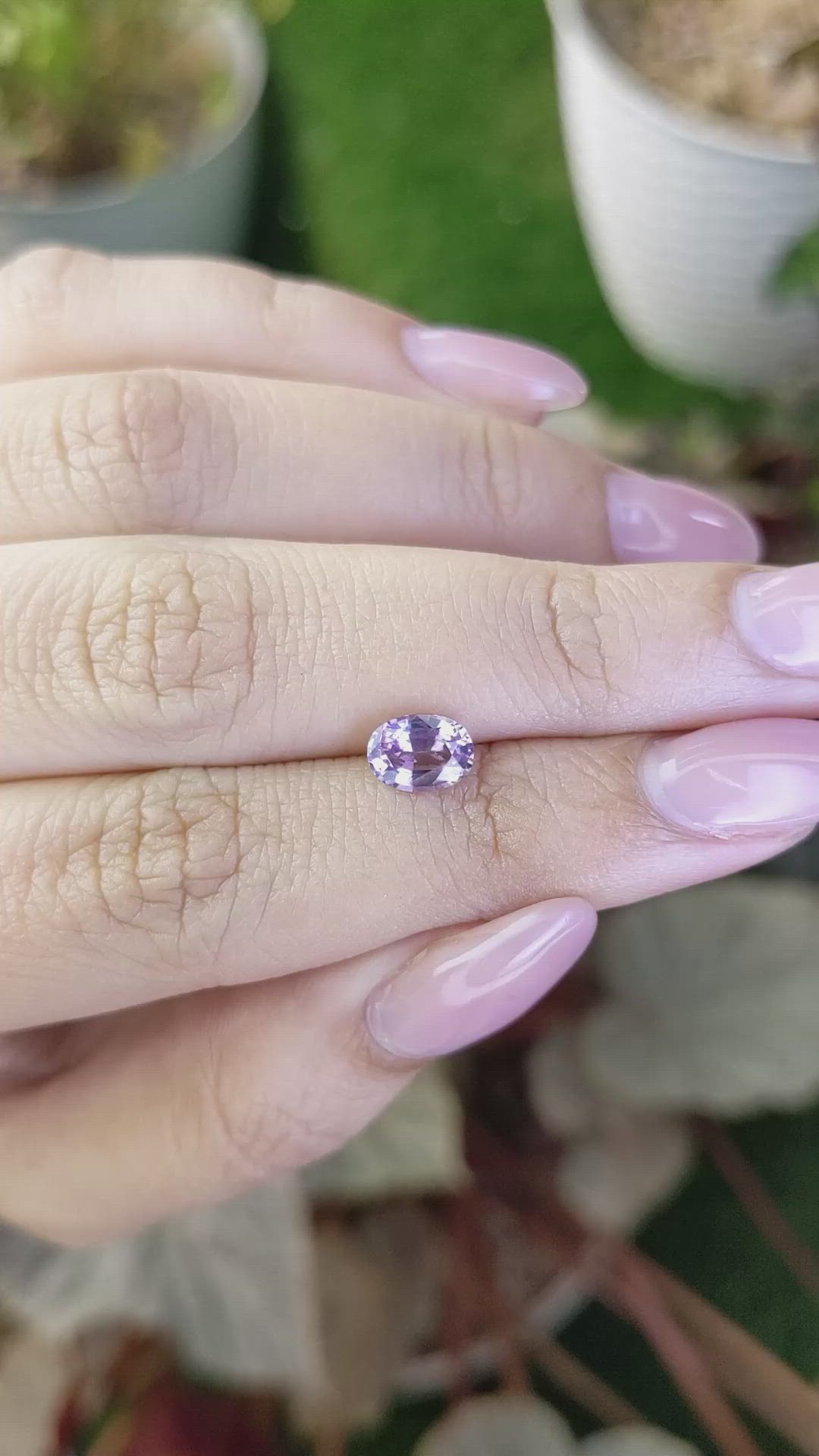 1.02 Ct. Purple Spinel from Ceylon (Sri Lanka) Size Video