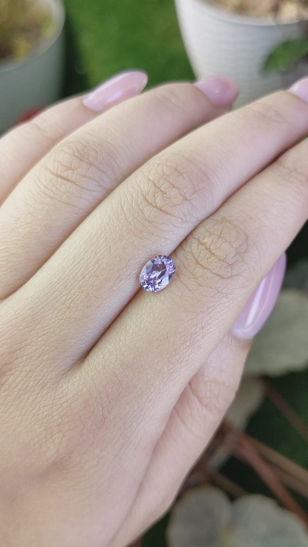 1.02 Ct. Purple Spinel from Ceylon (Sri Lanka) Size Video