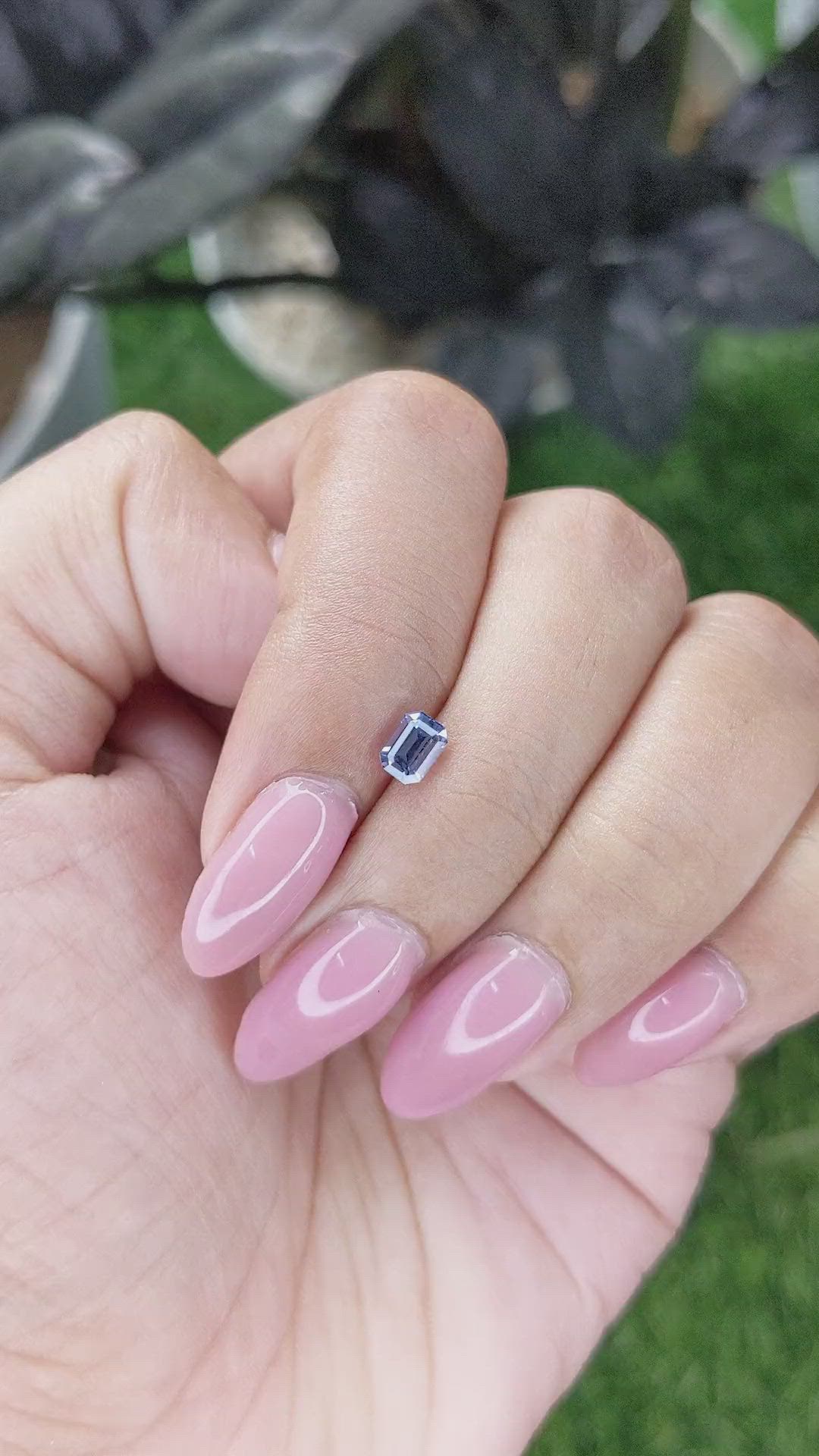 0.57 Ct. Blue Spinel from Madagascar Size Video