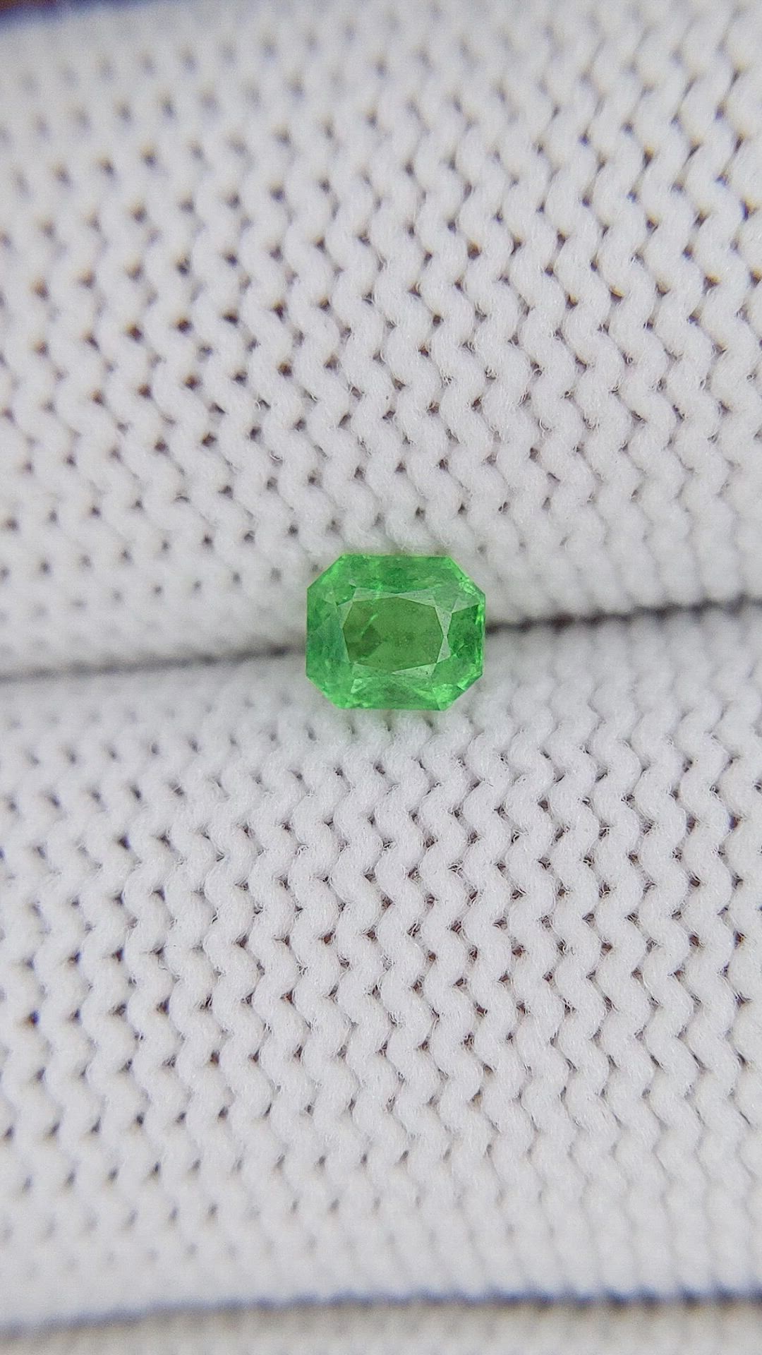 0.42 Ct. Tsavorite Garnet from Tanzania Size Video