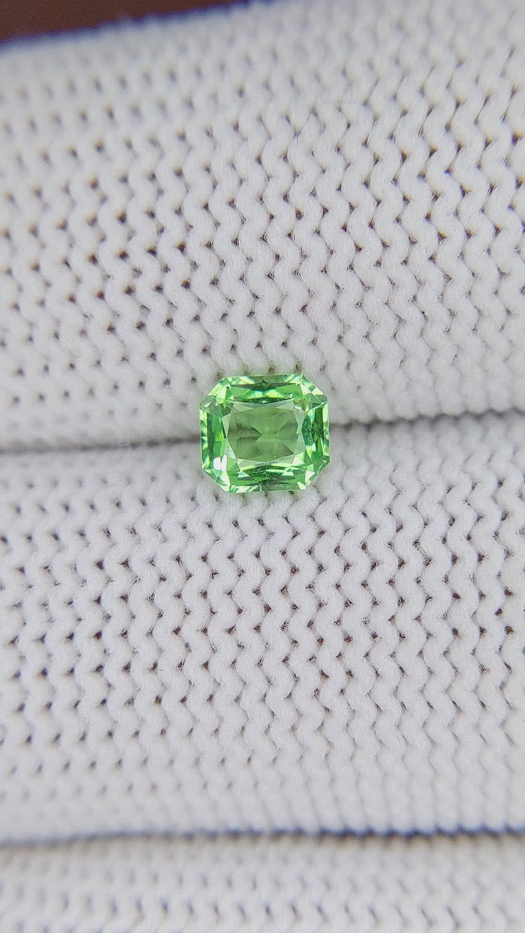 0.61 Ct. Tsavorite Garnet from Tanzania Size Video