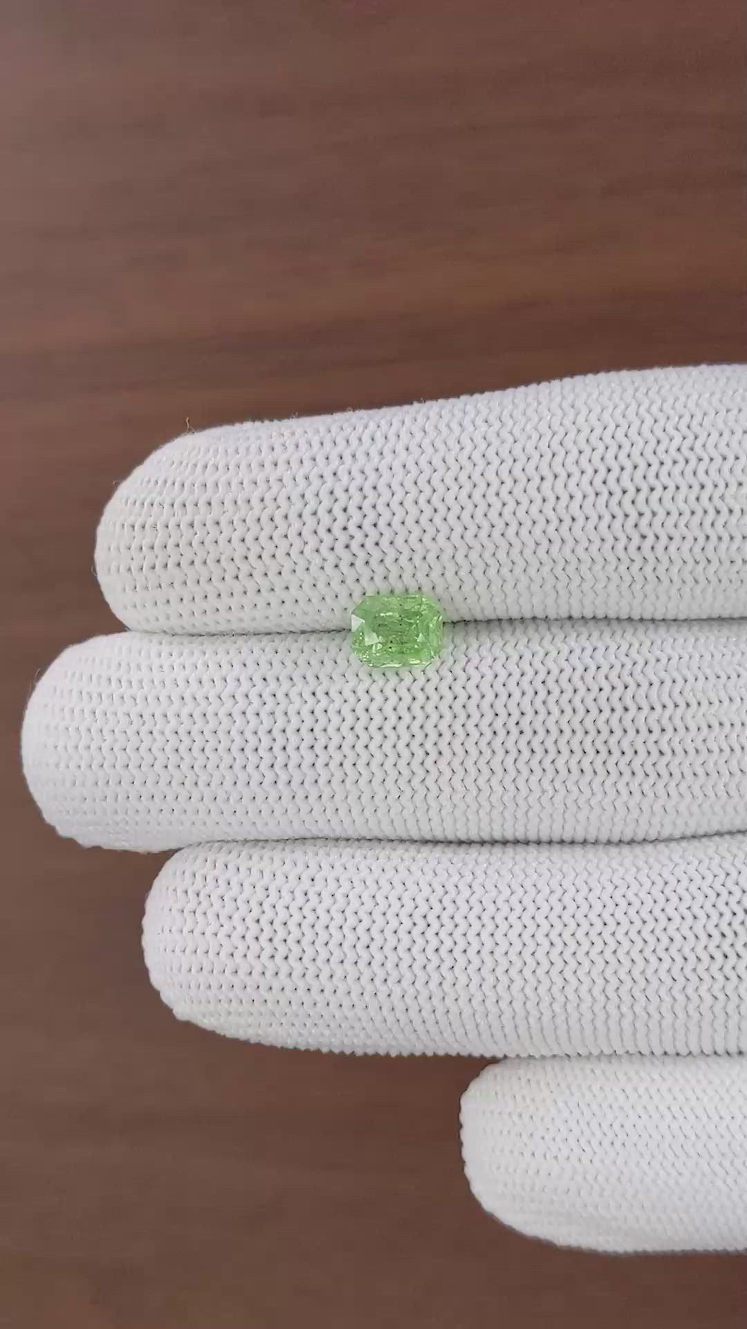 1.70 Ct. Tsavorite Garnet from Tanzania Size Video