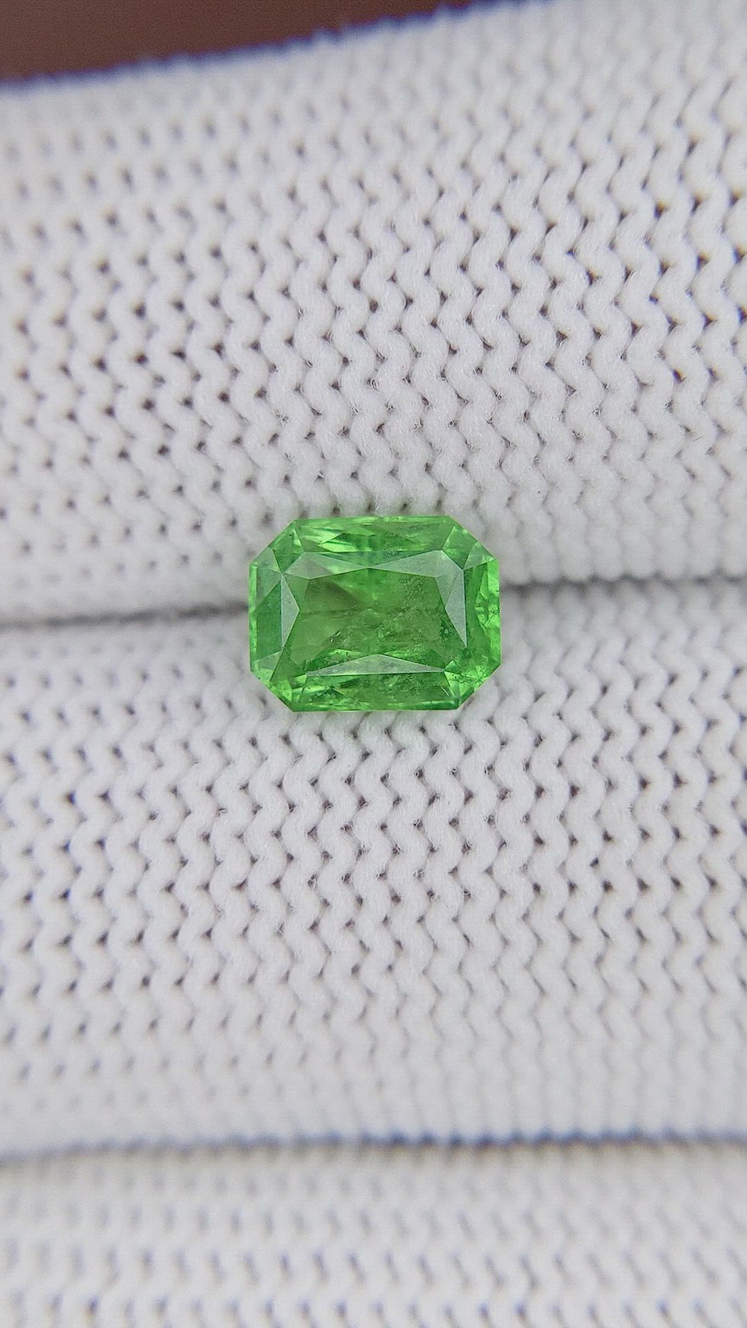 1.61 Ct. Tsavorite Garnet from Tanzania Size Video