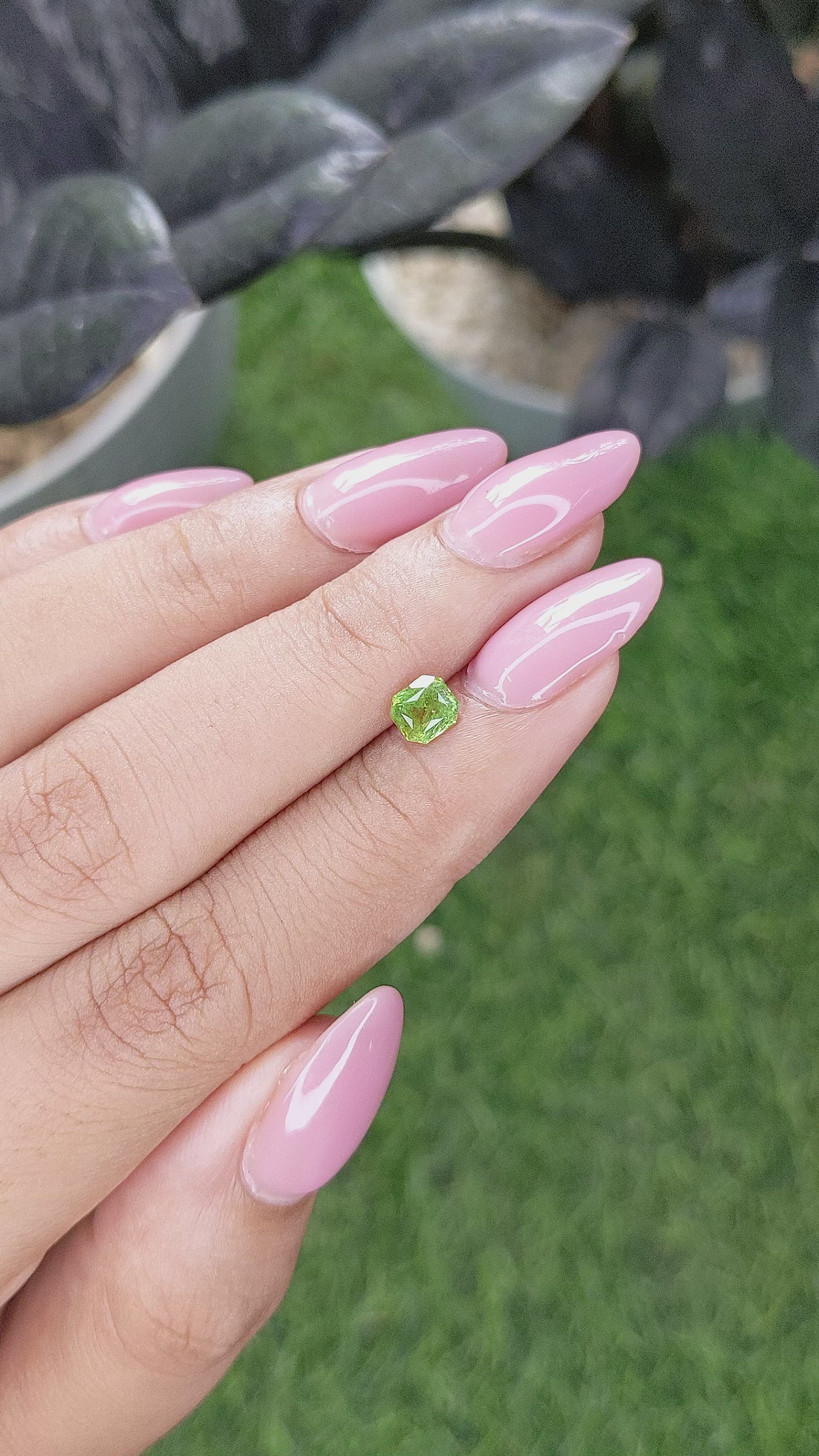 0.66 Ct. Tsavorite Garnet from Tanzania Size Video