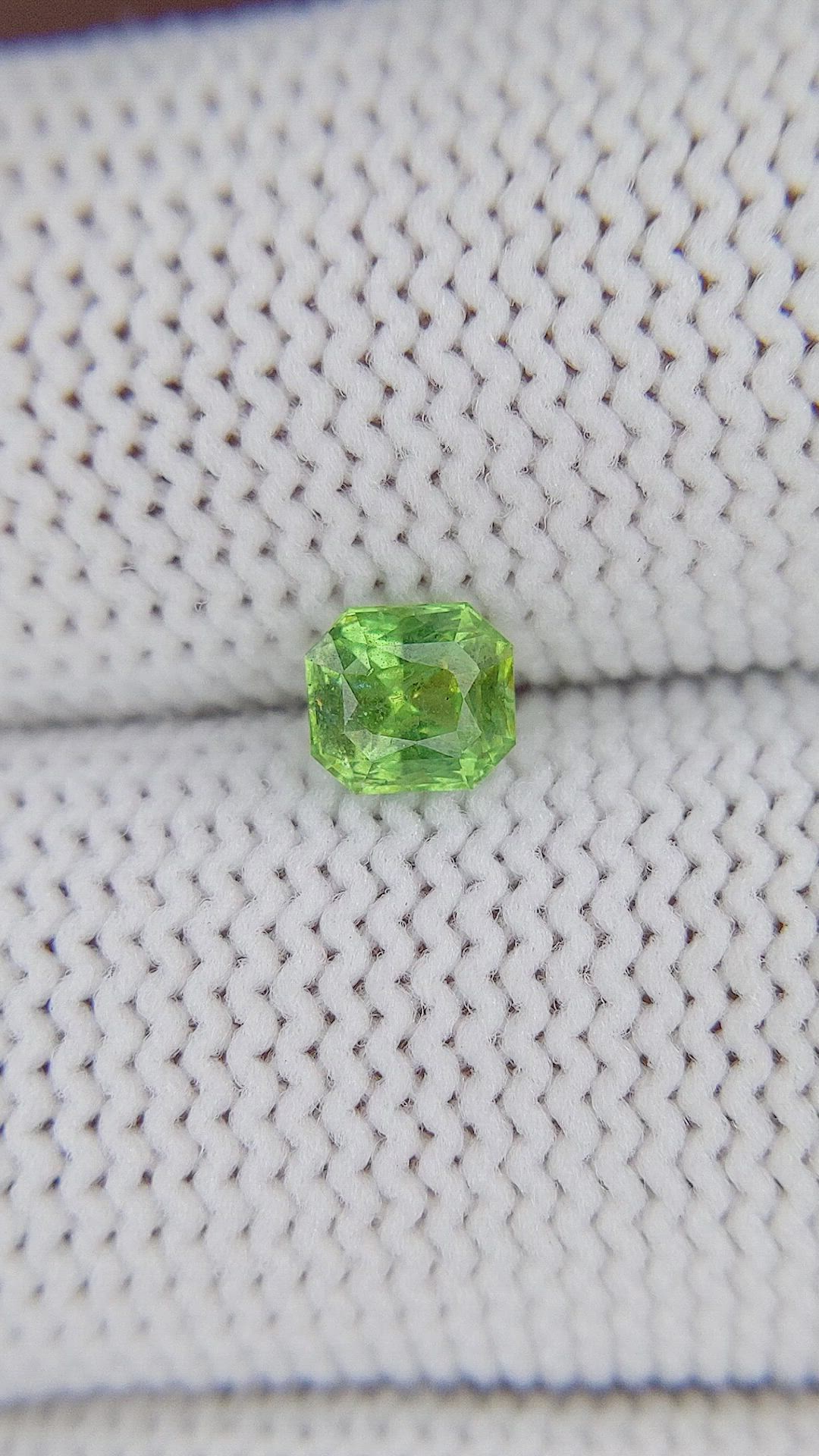 0.66 Ct. Tsavorite Garnet from Tanzania Size Video