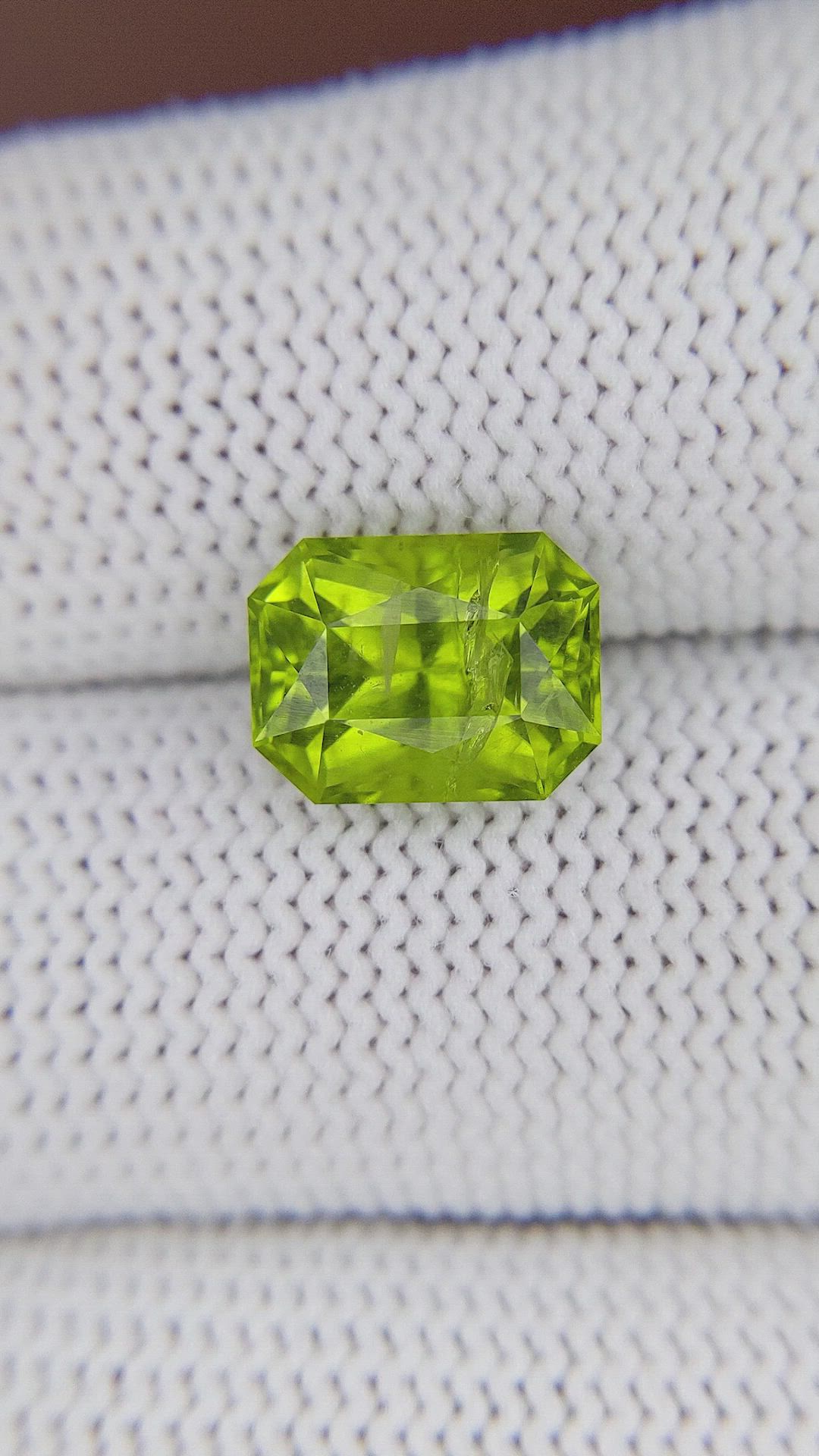 3.88 Ct. Yellowish Green Peridot from Pakistan Size Video
