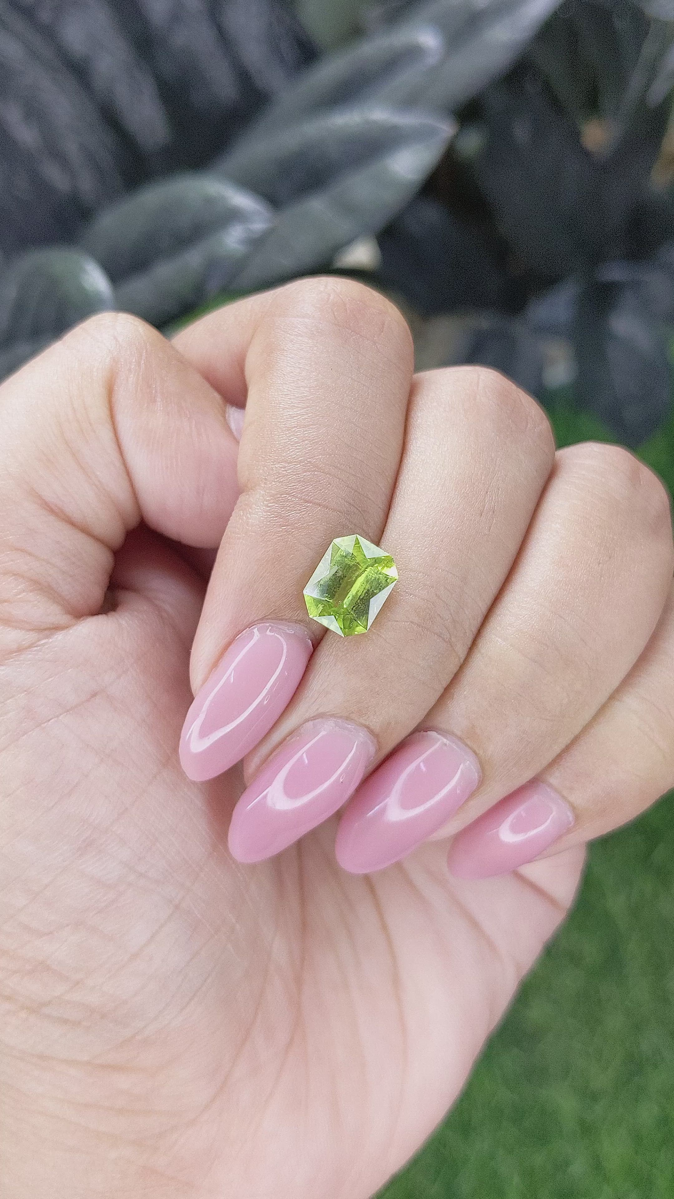 2.03 Ct. Yellowish Green Peridot from Pakistan Size Video