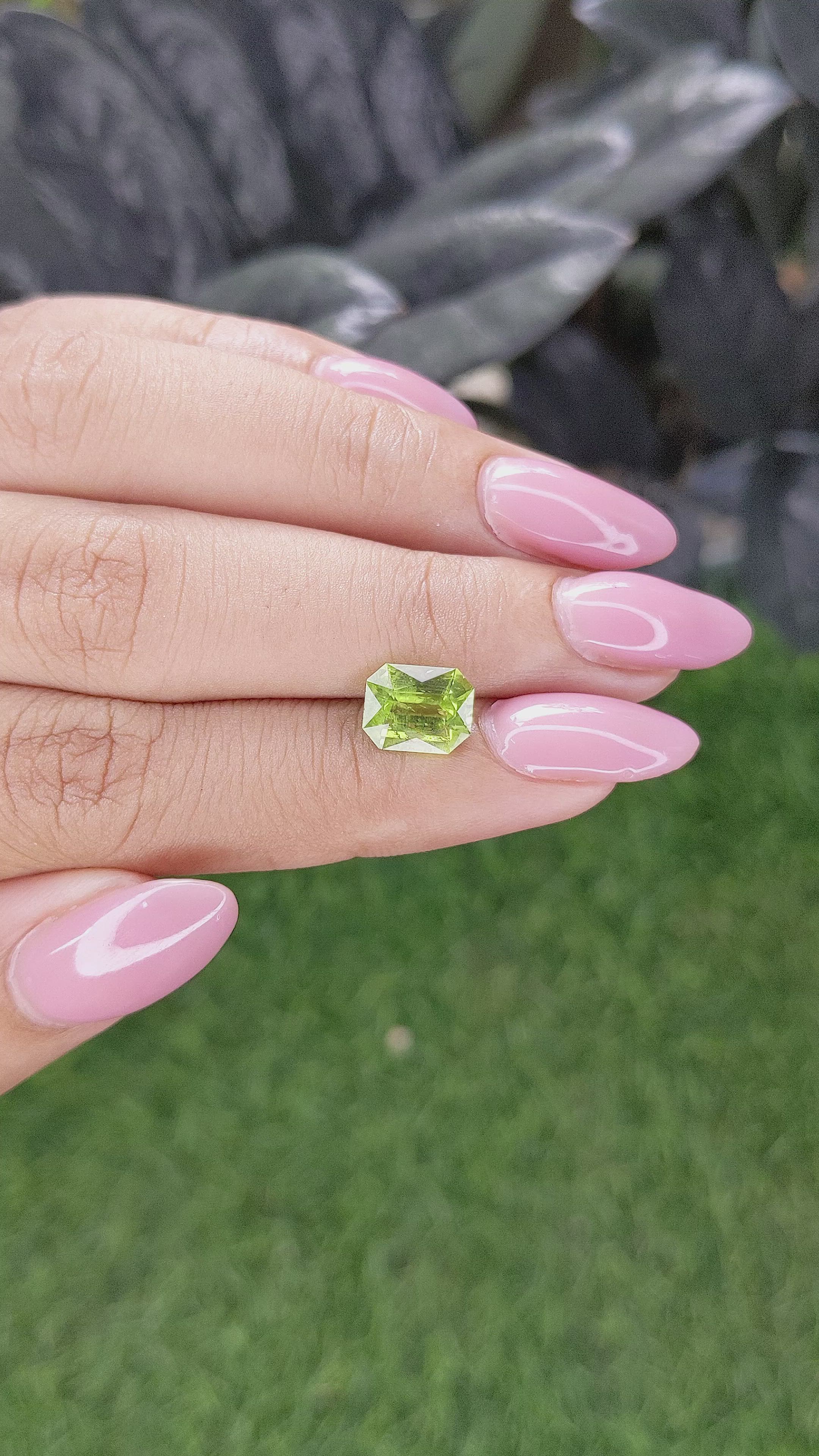 2.03 Ct. Yellowish Green Peridot from Pakistan Size Video