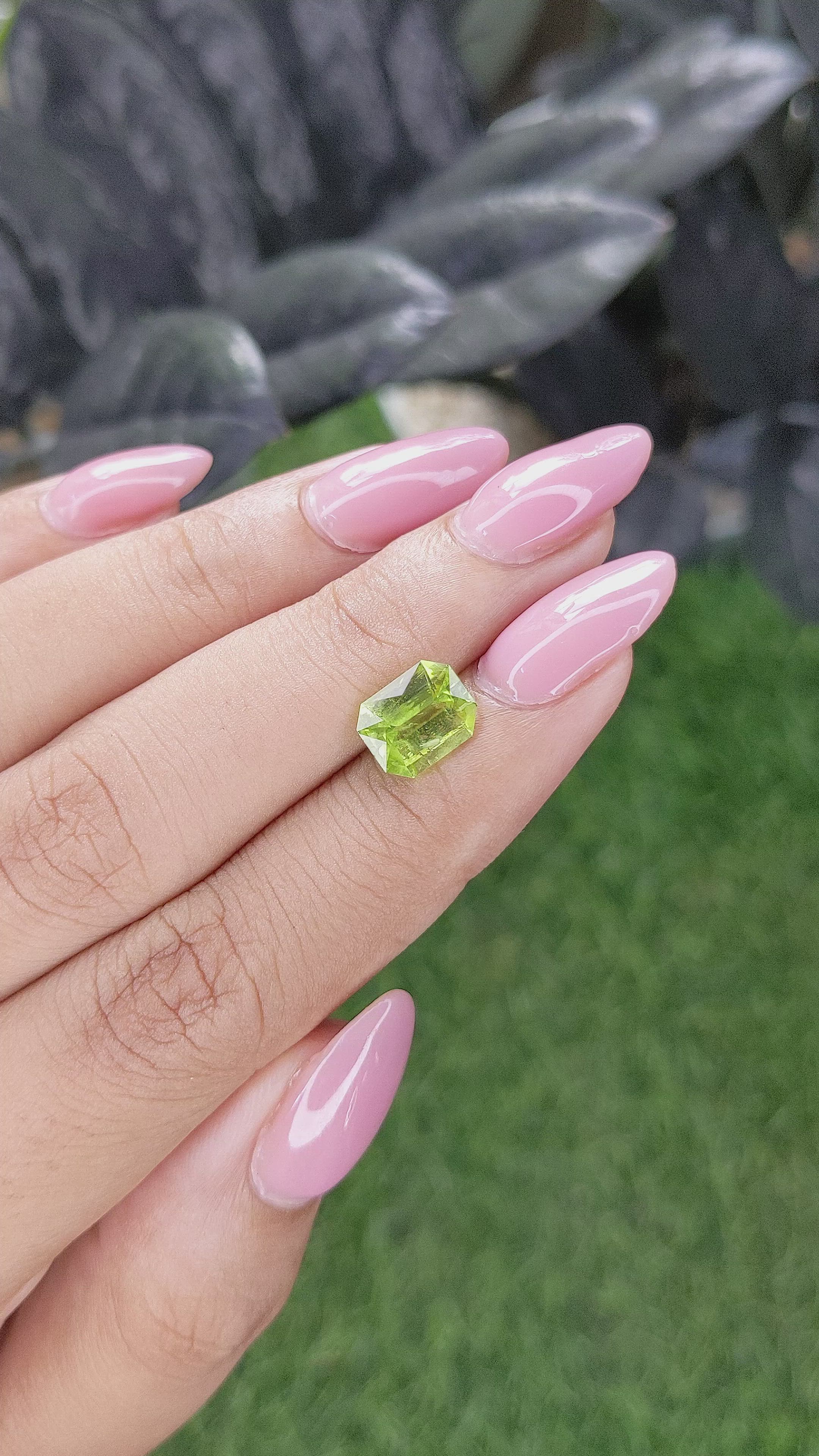 2.03 Ct. Yellowish Green Peridot from Pakistan Size Video