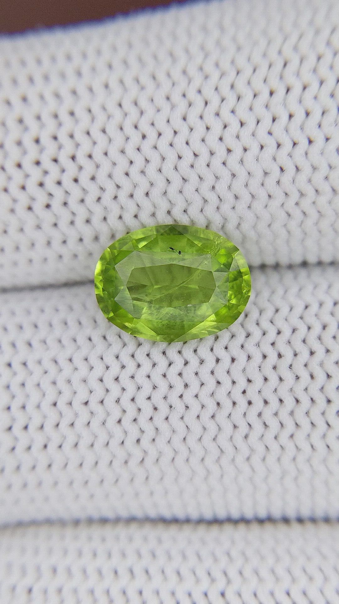 2.42 Ct. Yellowish Green Peridot from Pakistan Size Video